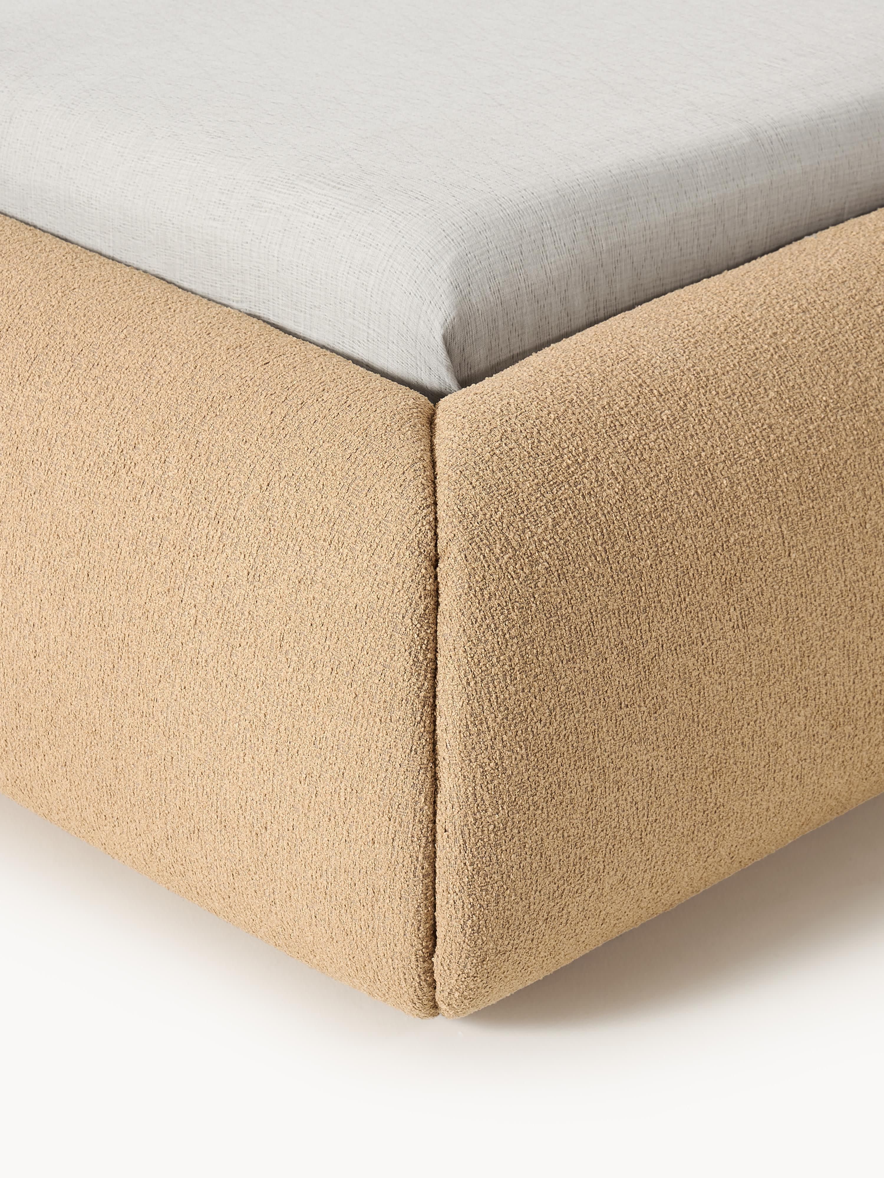 Sofia Upholstered Bouclé Bed