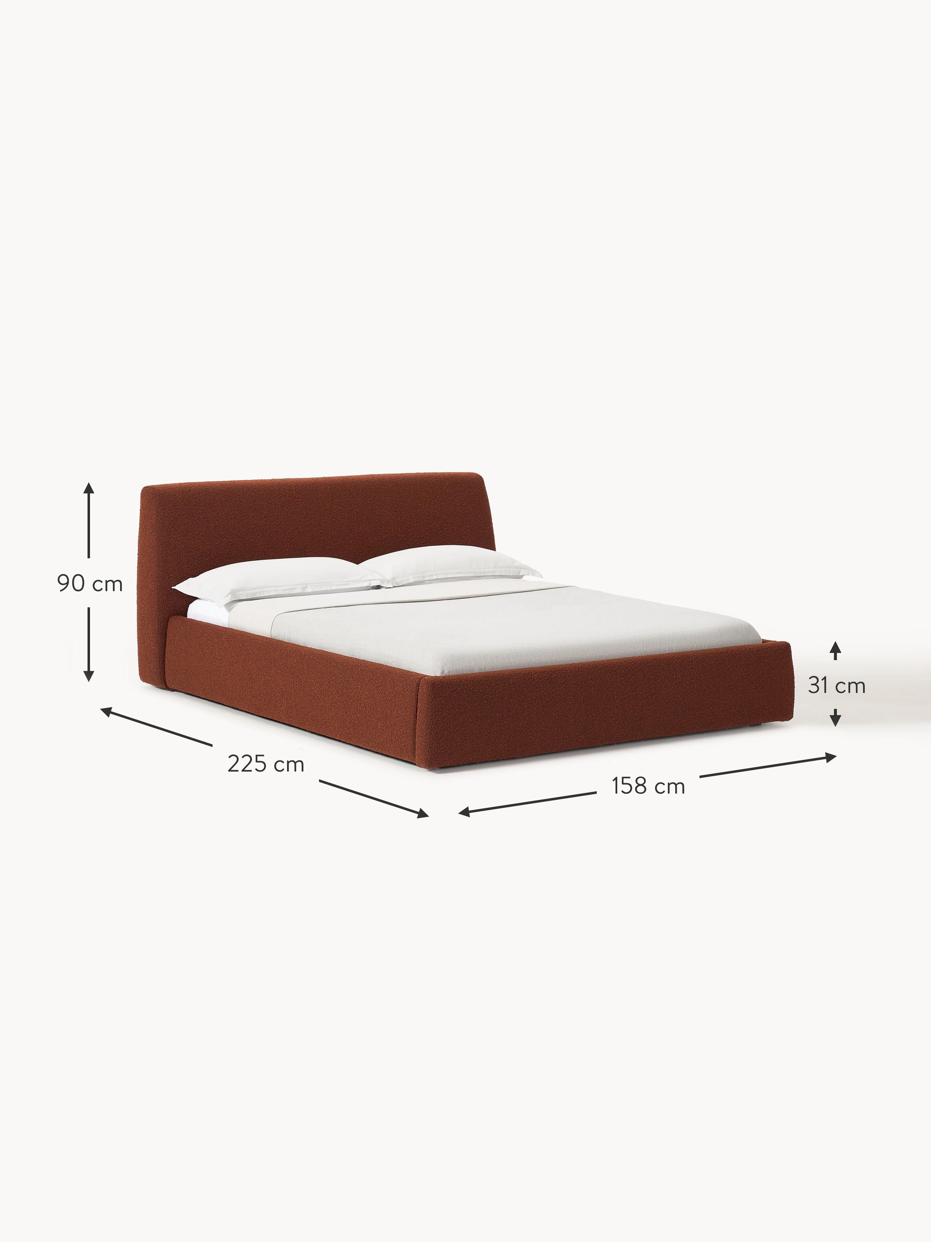 Cloud Upholstered Bouclé Bed