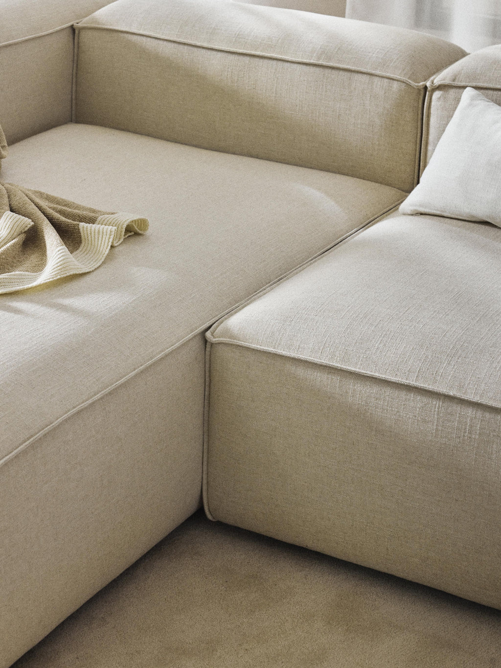 Lennon Linen Blend Corner Chaise Module