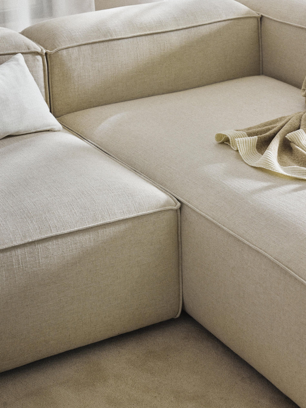 Lennon Linen Blend Corner Chaise Module
