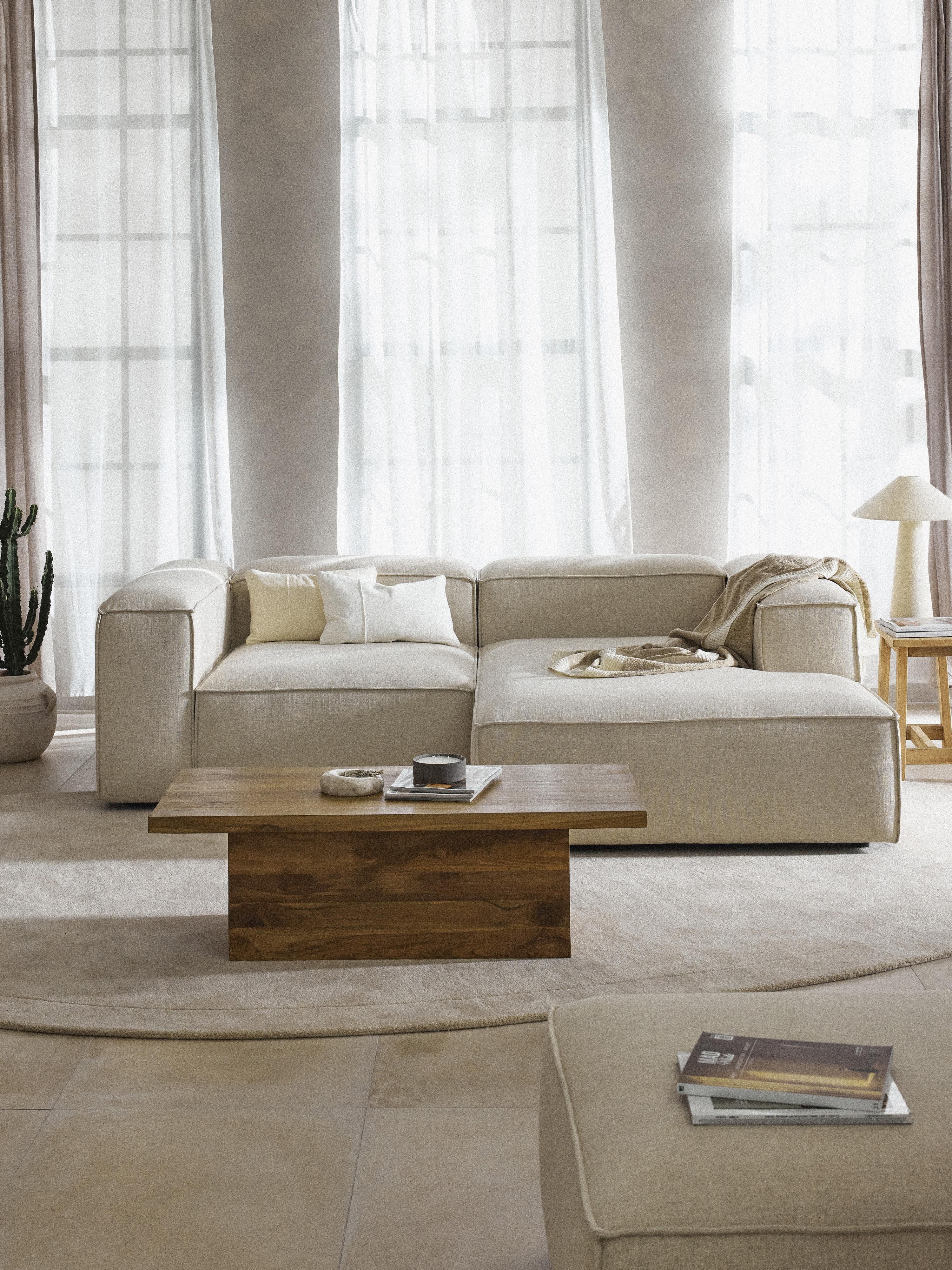 Lennon Linen Blend Corner Chaise Module