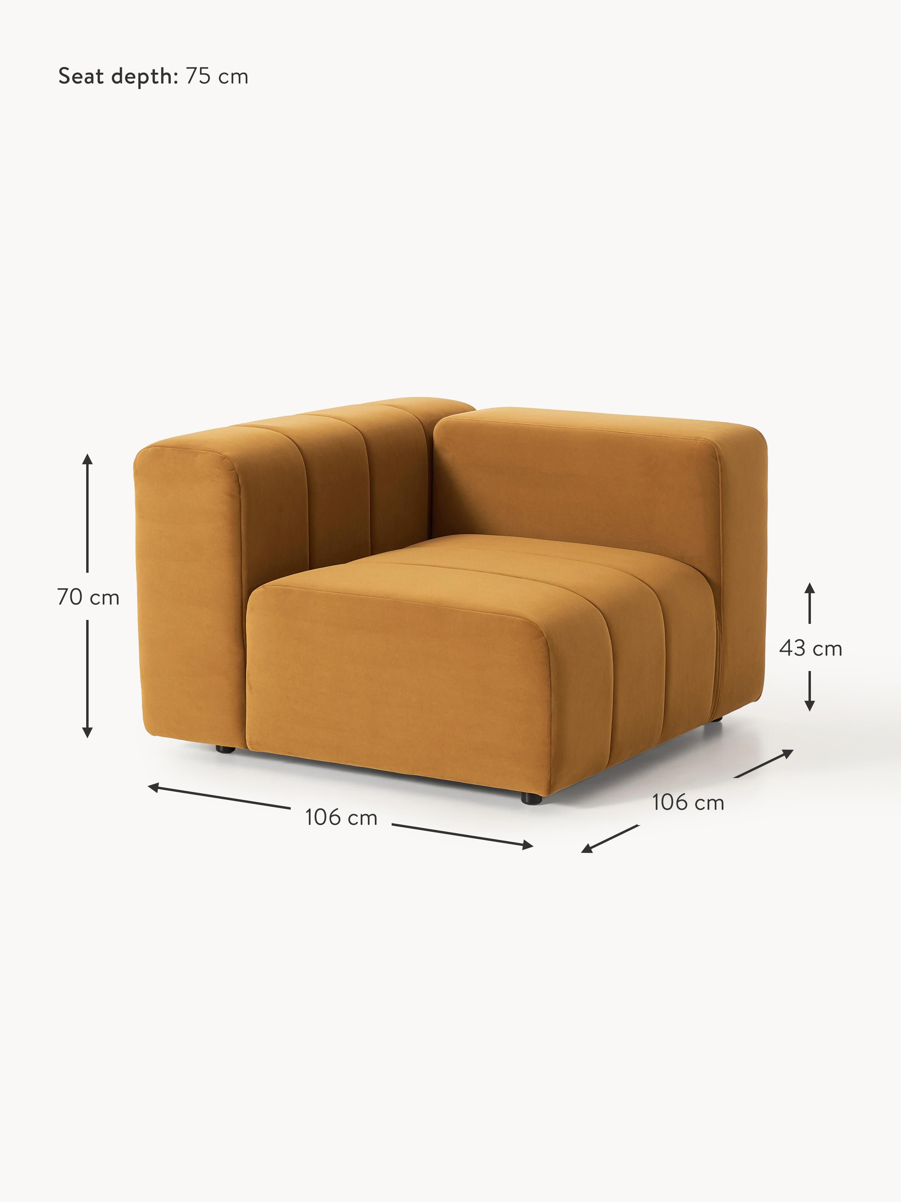 Lena Velvet Corner Module