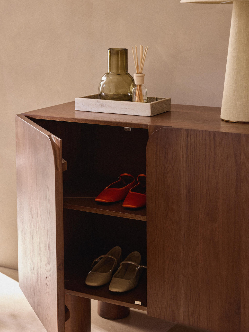 Cadi Oak Wood Sideboard