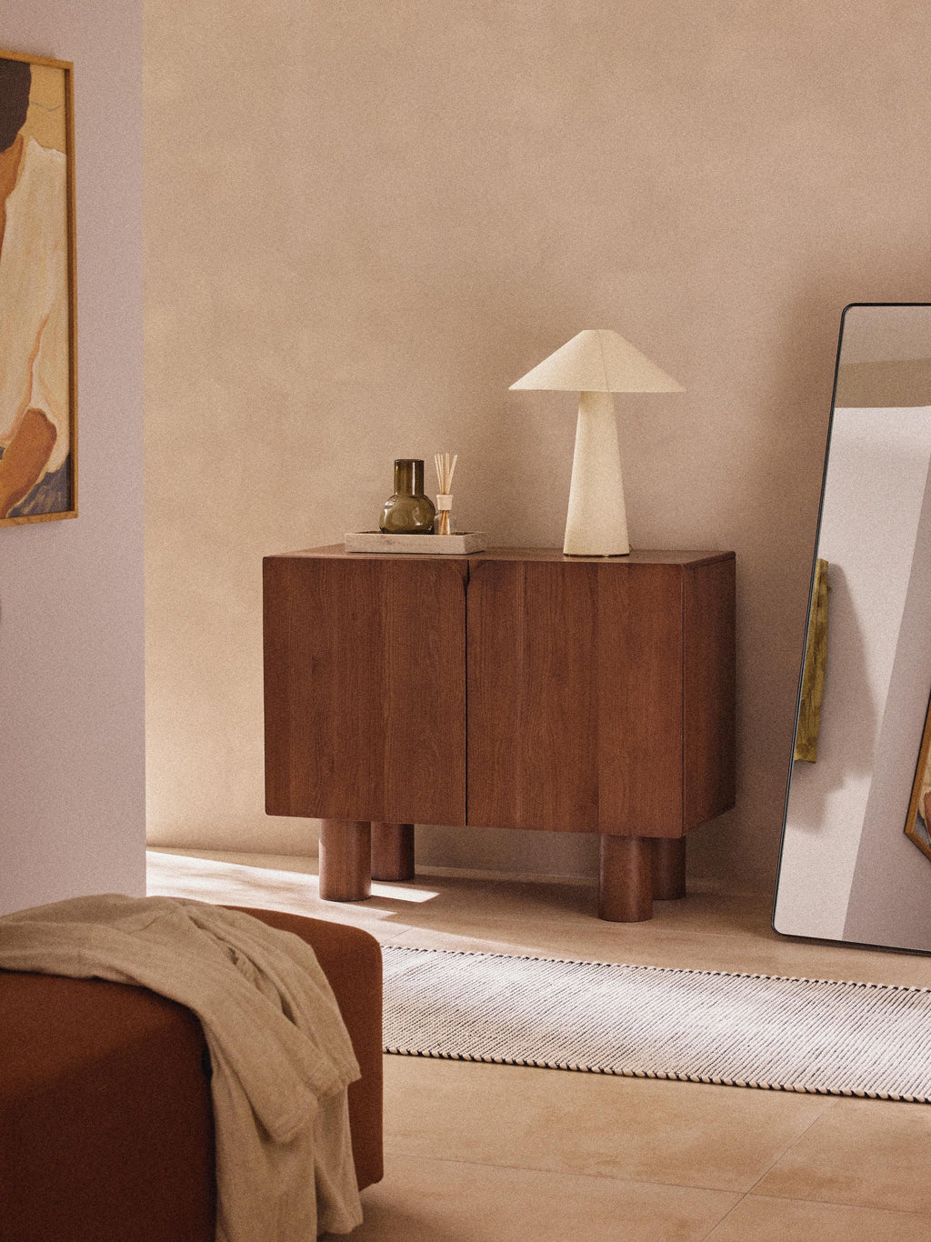 Cadi Oak Wood Sideboard