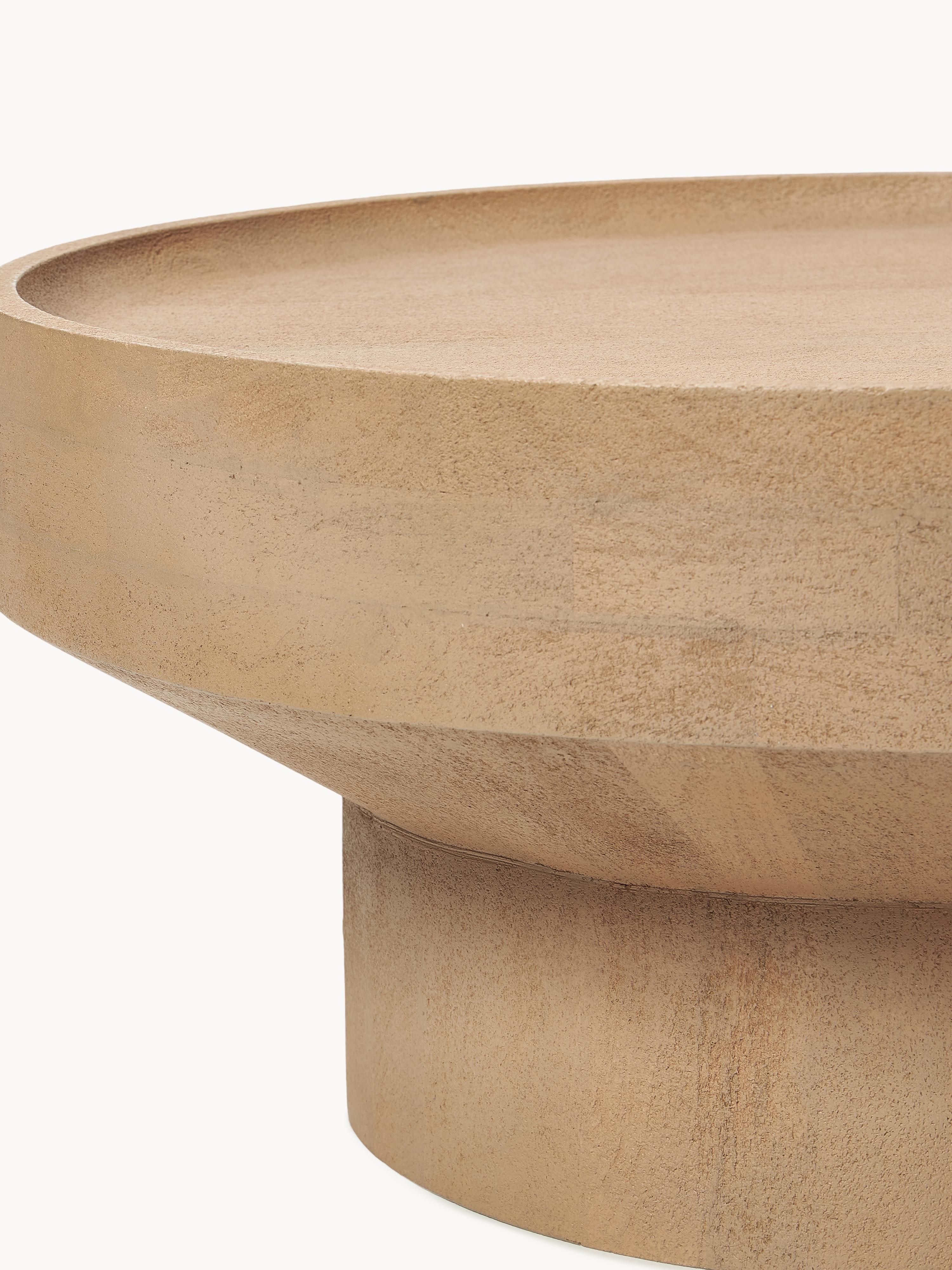 Benno Round Mango Wood Coffee Table