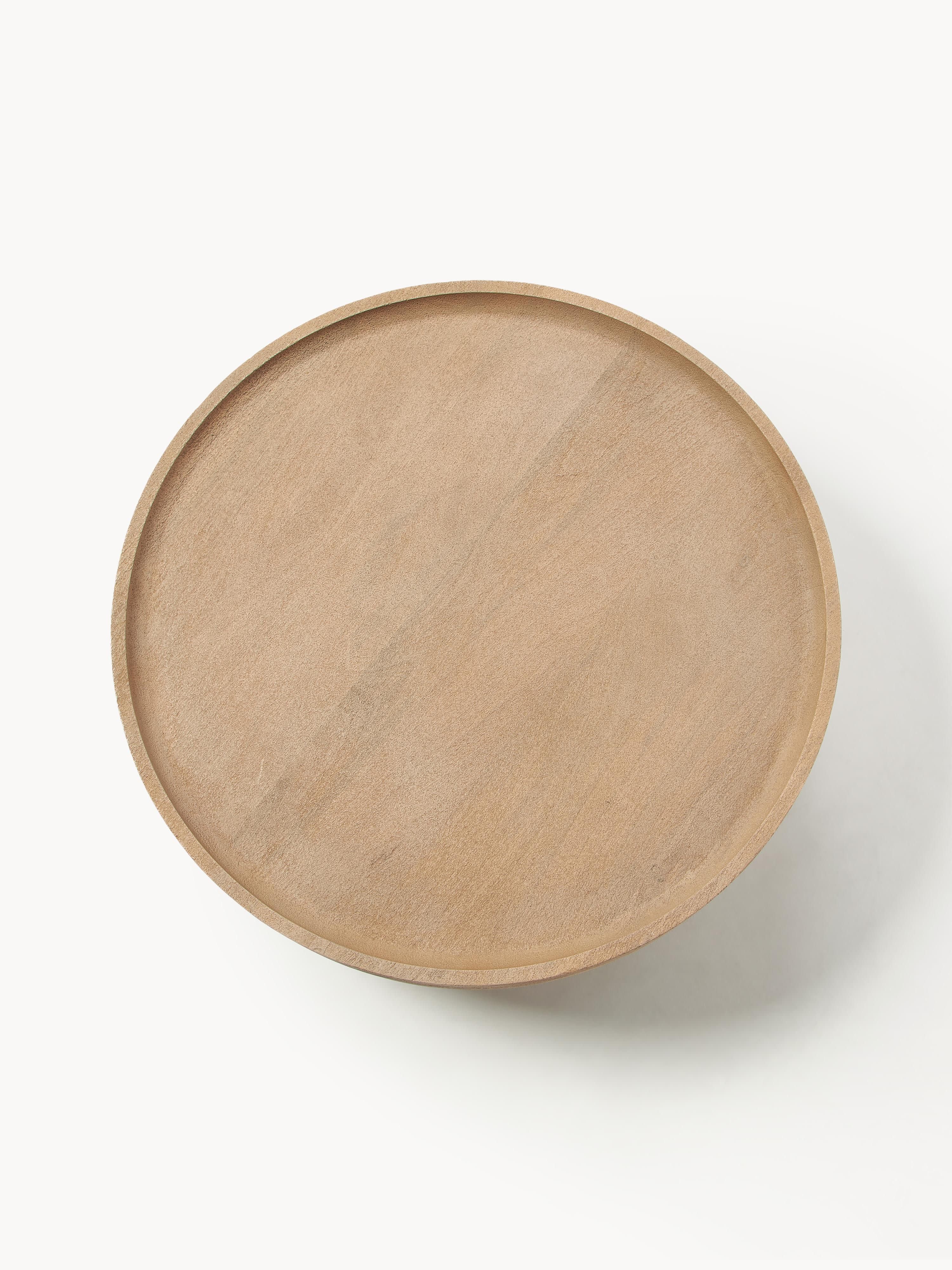 Benno Round Mango Wood Coffee Table