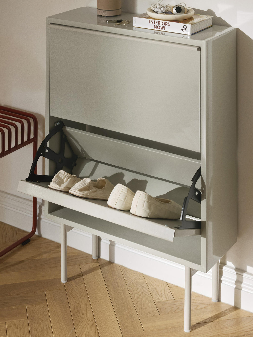 Elona Fold Out Shoe Cupboard