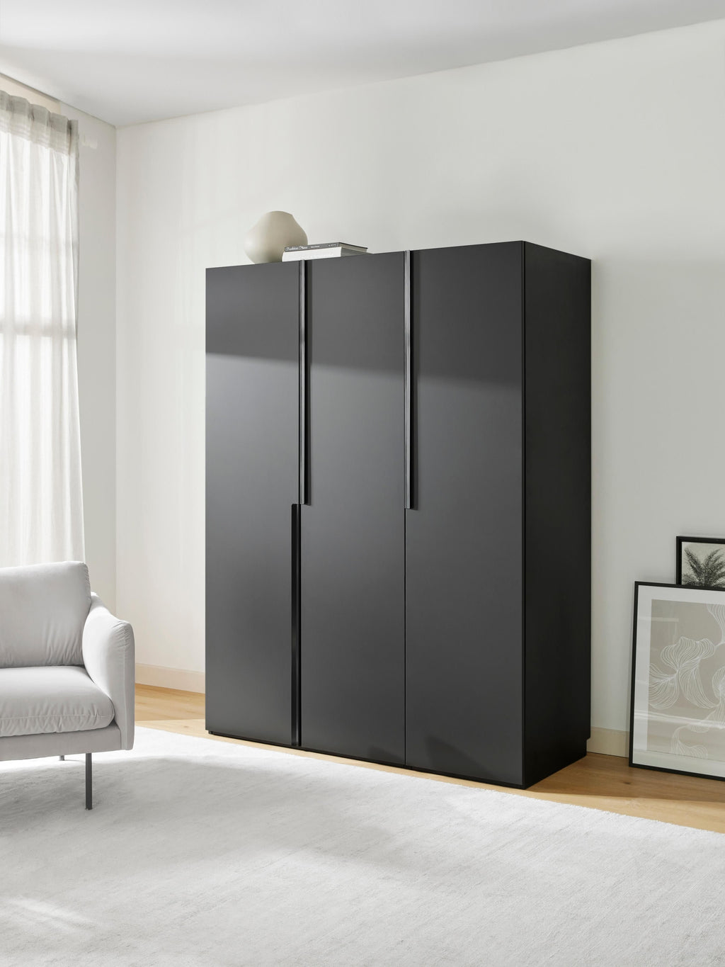 Leon Modular Hinged Door Wardrobe, 150 cm Wide, in various sizes