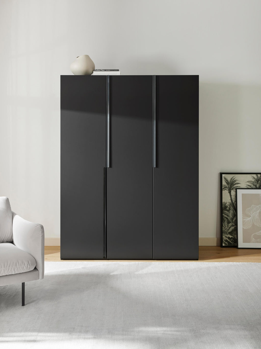 Leon Modular Hinged Door Wardrobe, 150 cm Wide, in various sizes