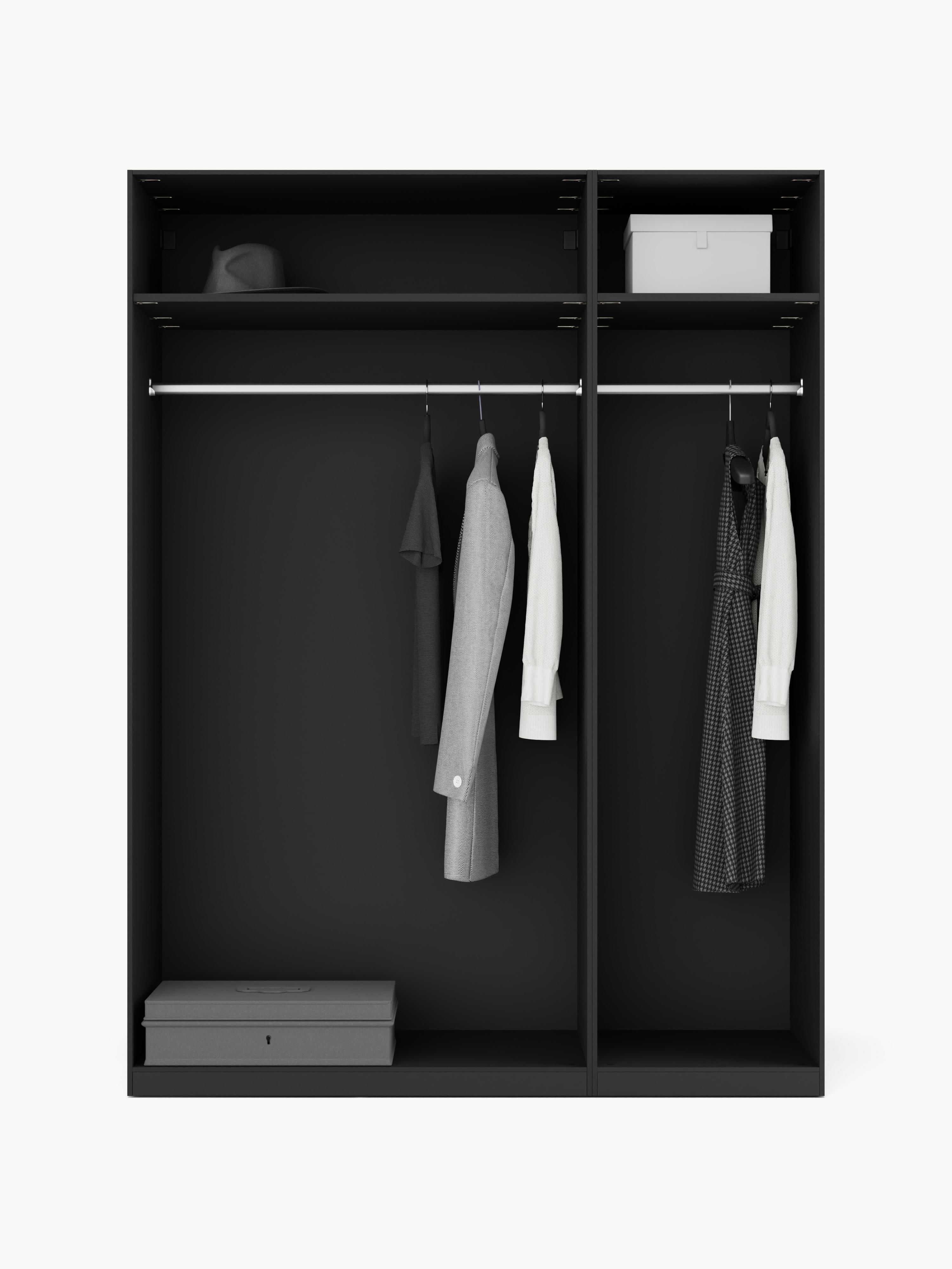 Leon Modular Hinged Door Wardrobe, 150 cm Wide, in various sizes