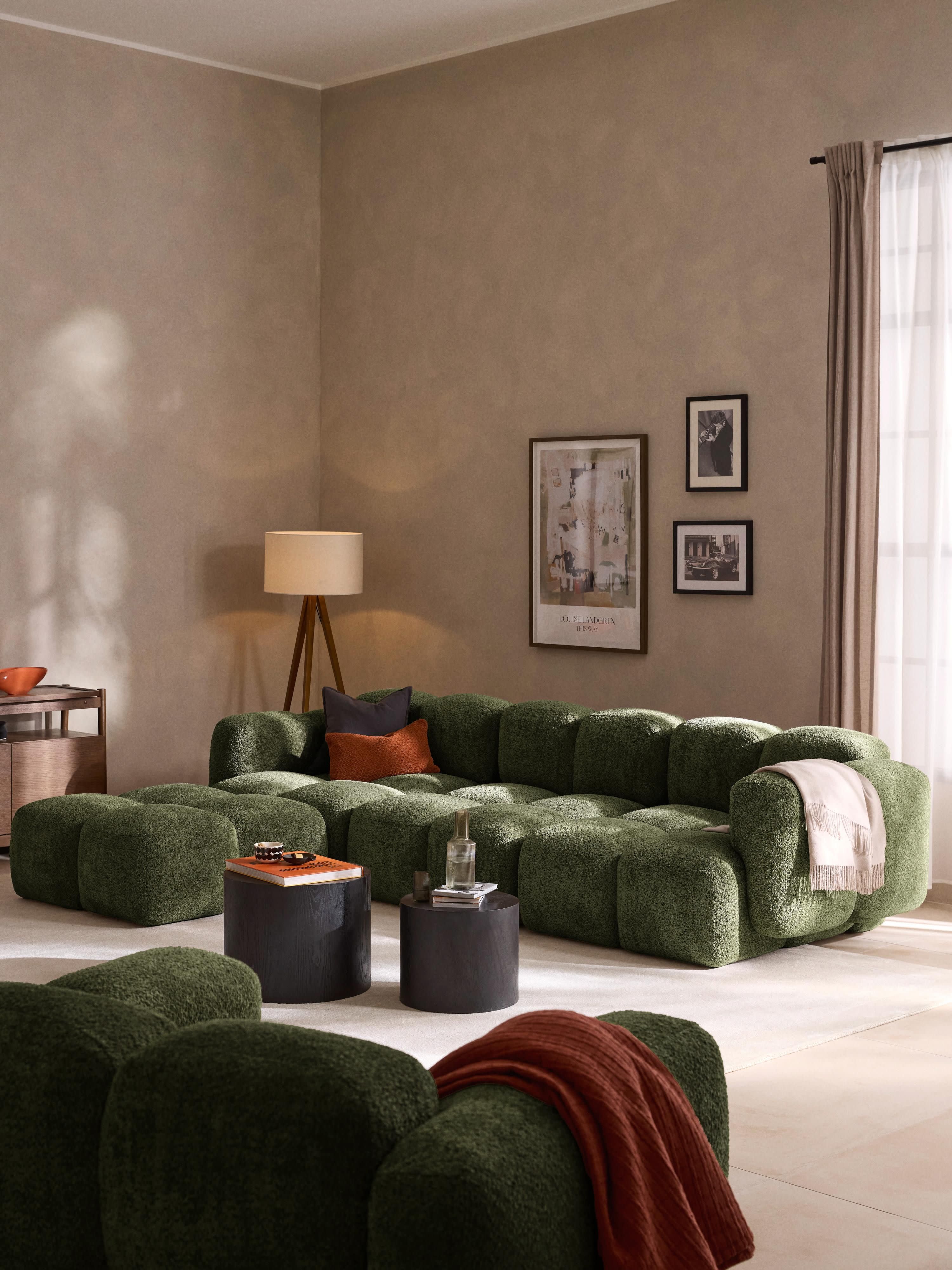 Tayla Modular Teddy-Bouclé Sofa (4-seater)