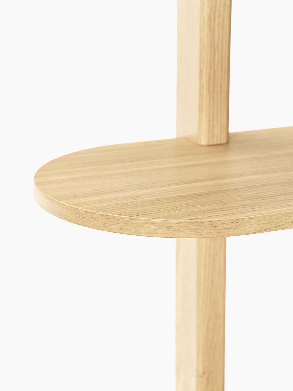Calary Narrow Shelving Unit with Fluted Front