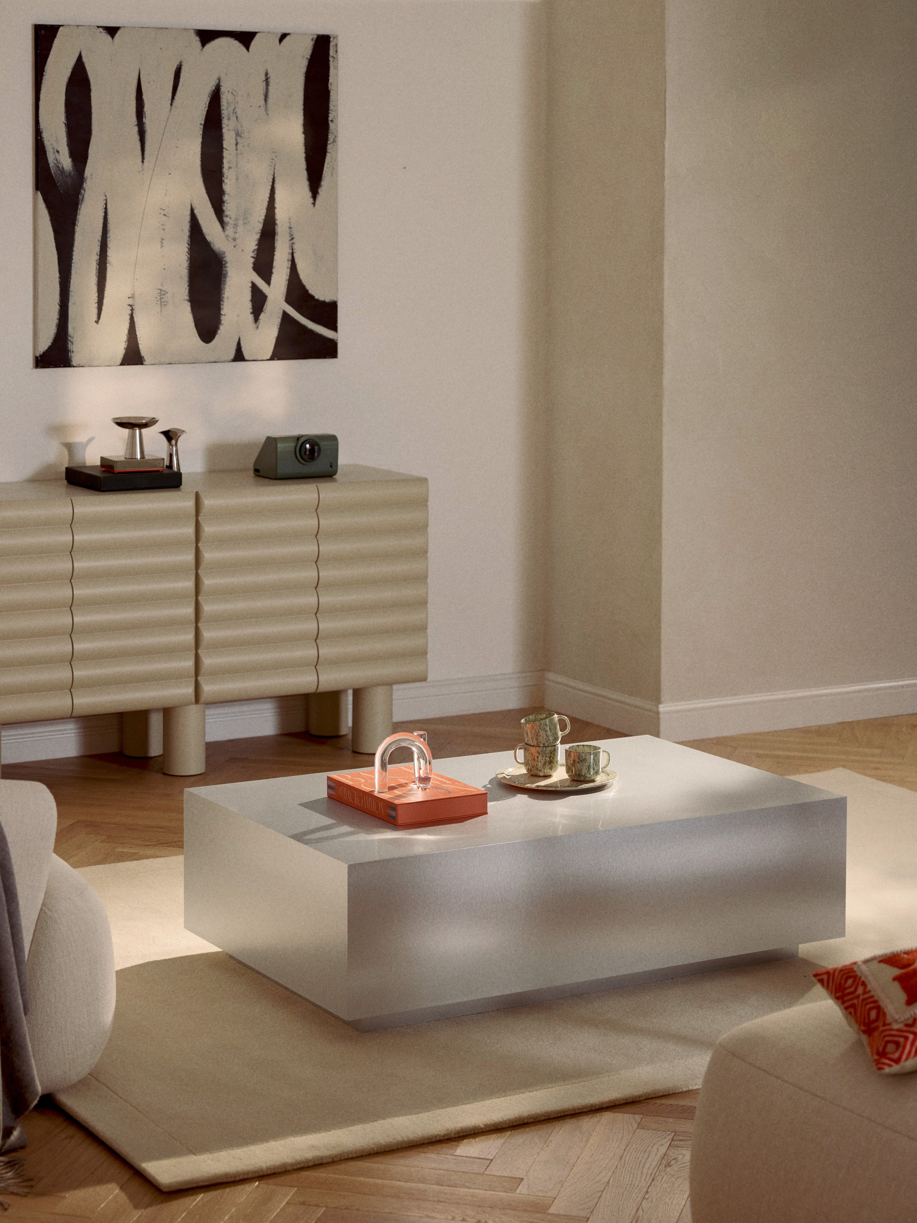 Lesley Metal Effect Coffee Table