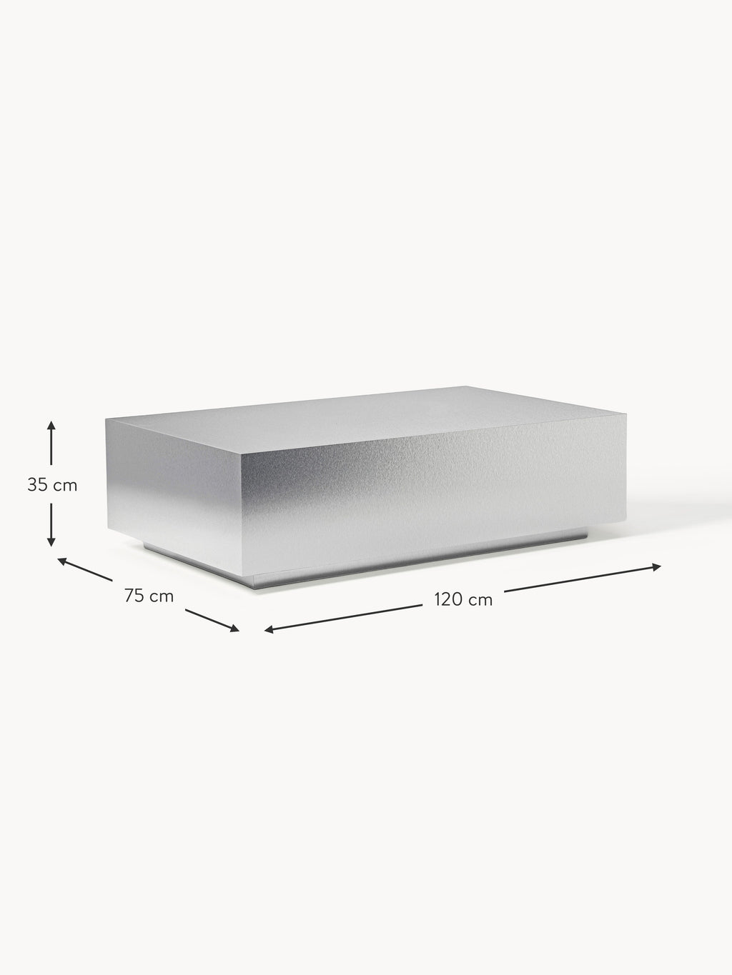 Lesley Metal Effect Coffee Table