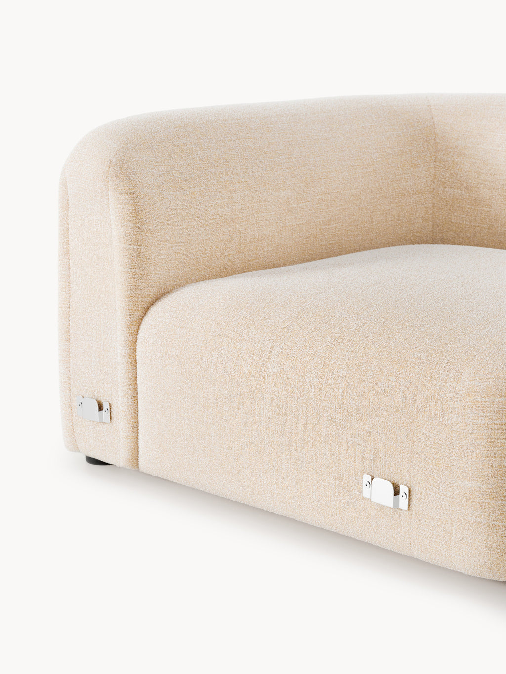 Wolke Round Bouclé Corner Module