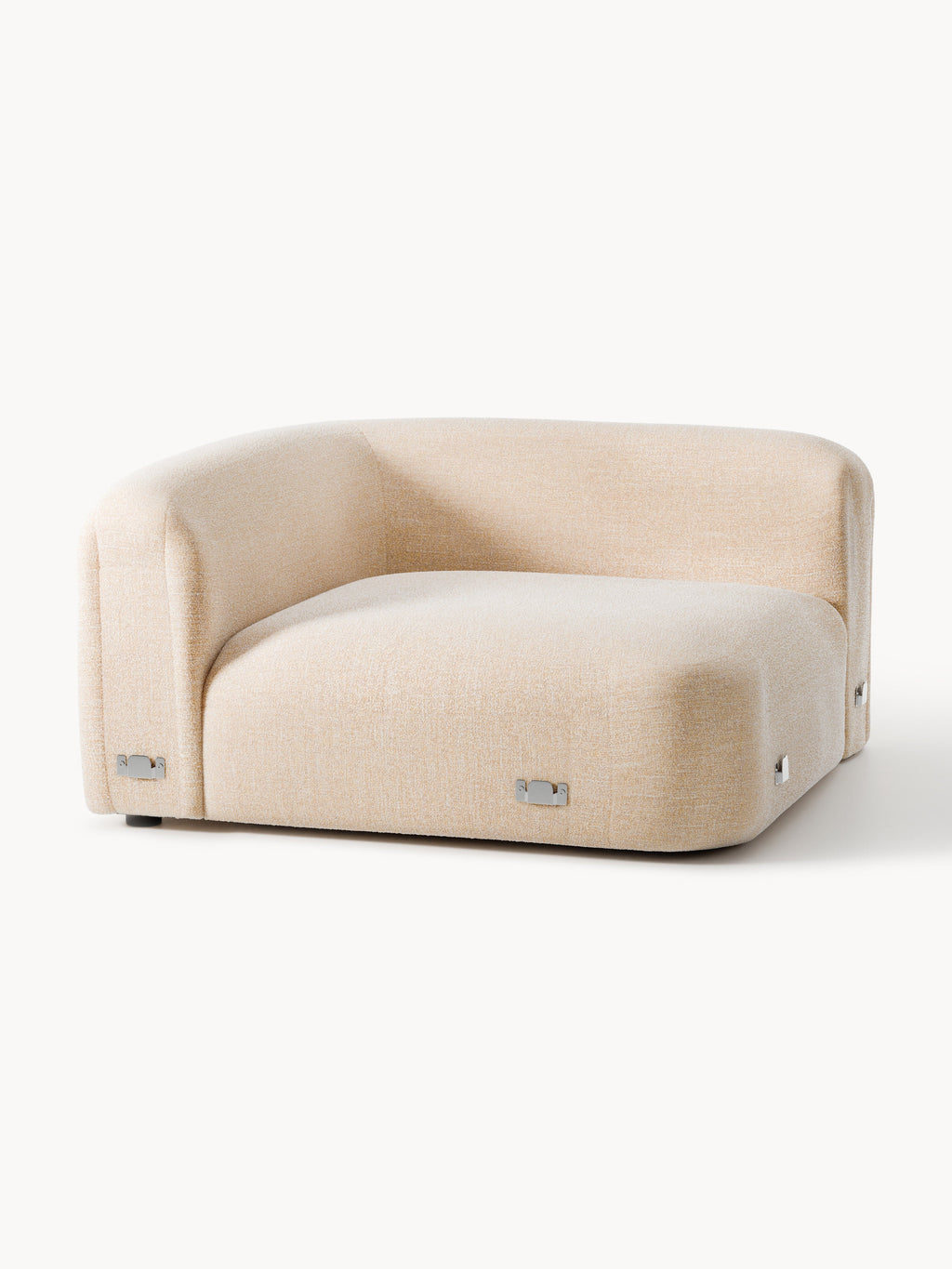 Wolke Round Bouclé Corner Module