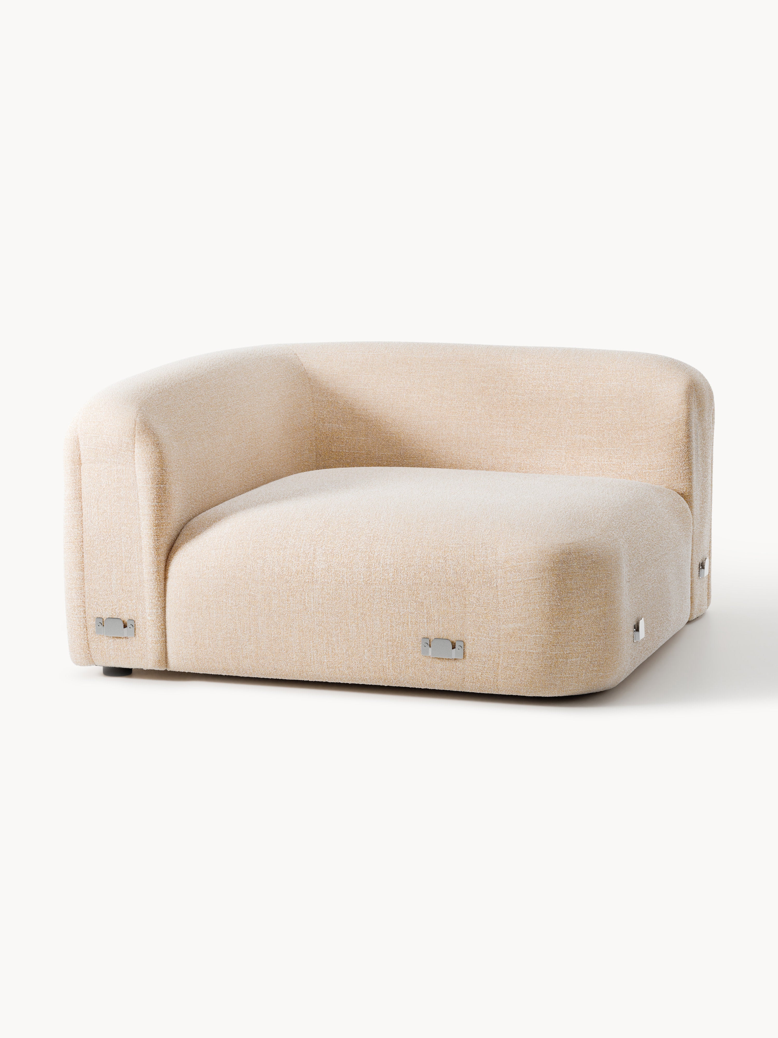 Wolke Round Bouclé Corner Module