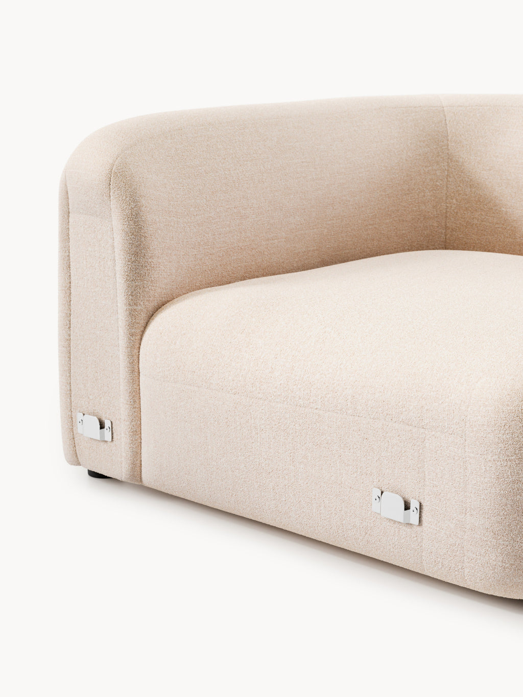 Wolke Round Bouclé Corner Module