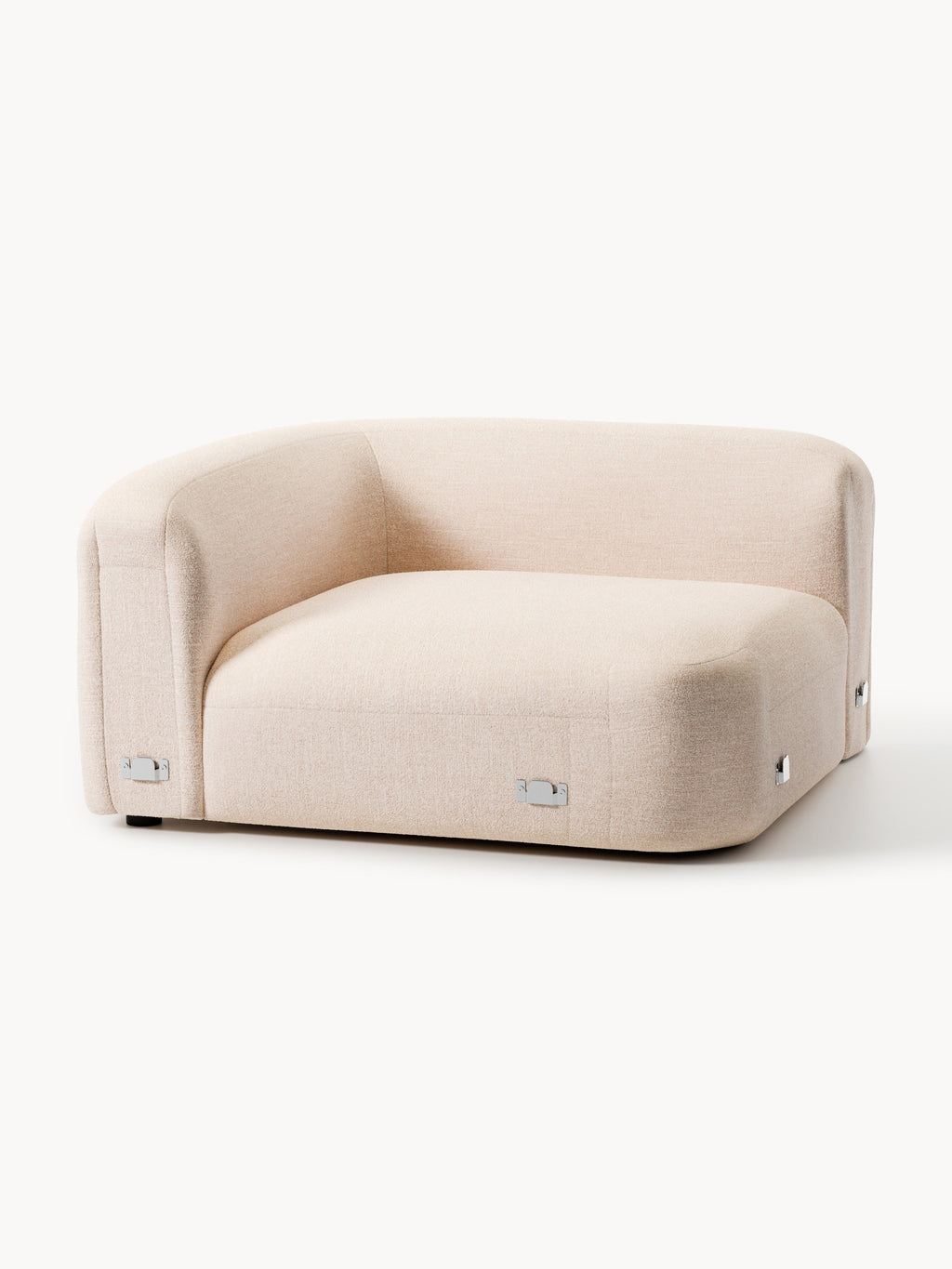 Wolke Round Bouclé Corner Module