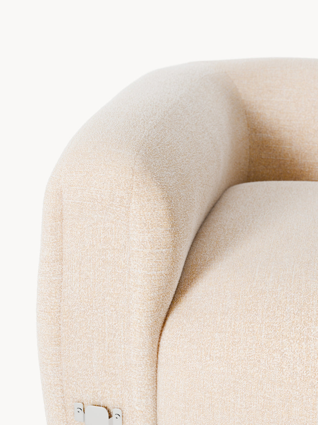 Wolke Round Bouclé Corner Module