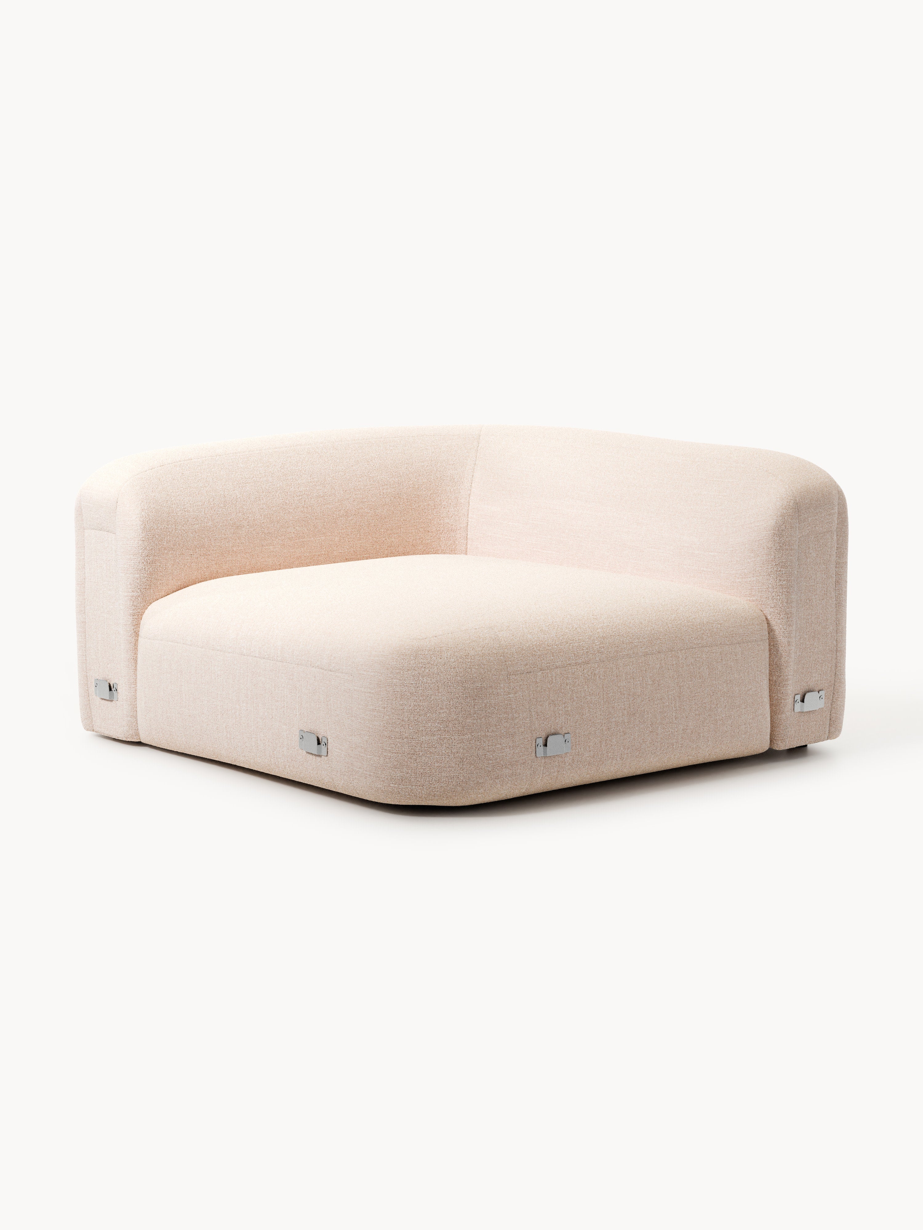 Wolke Round Bouclé Corner Module