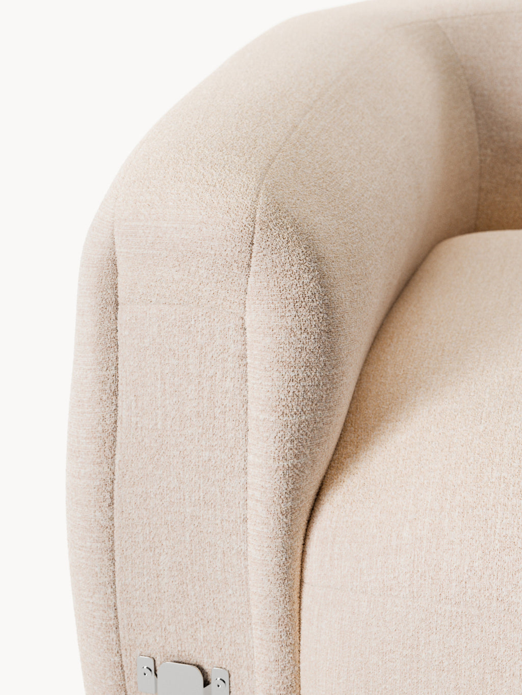 Wolke Round Bouclé Corner Module