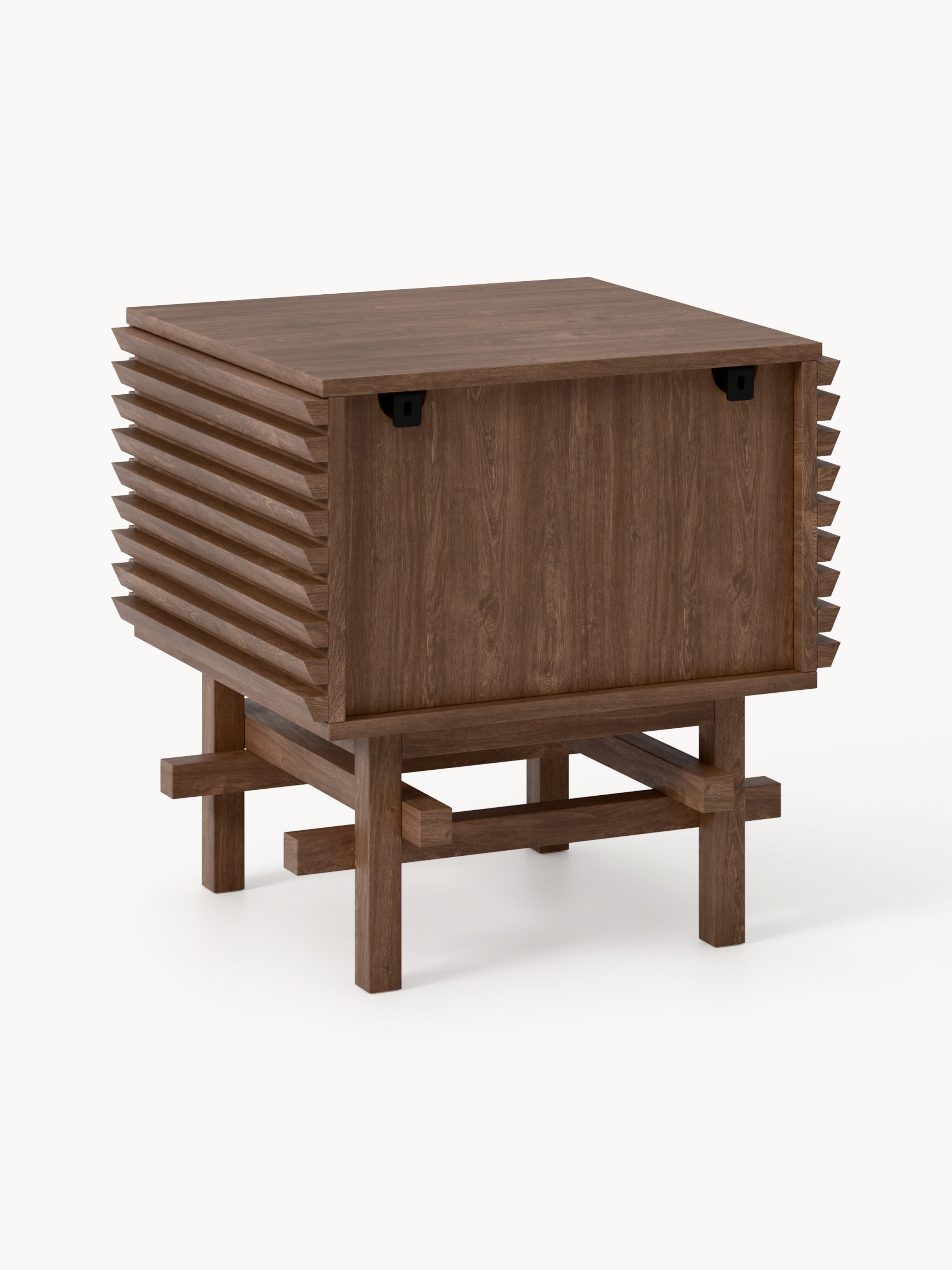 Pierce Oak Wood Bedside Table