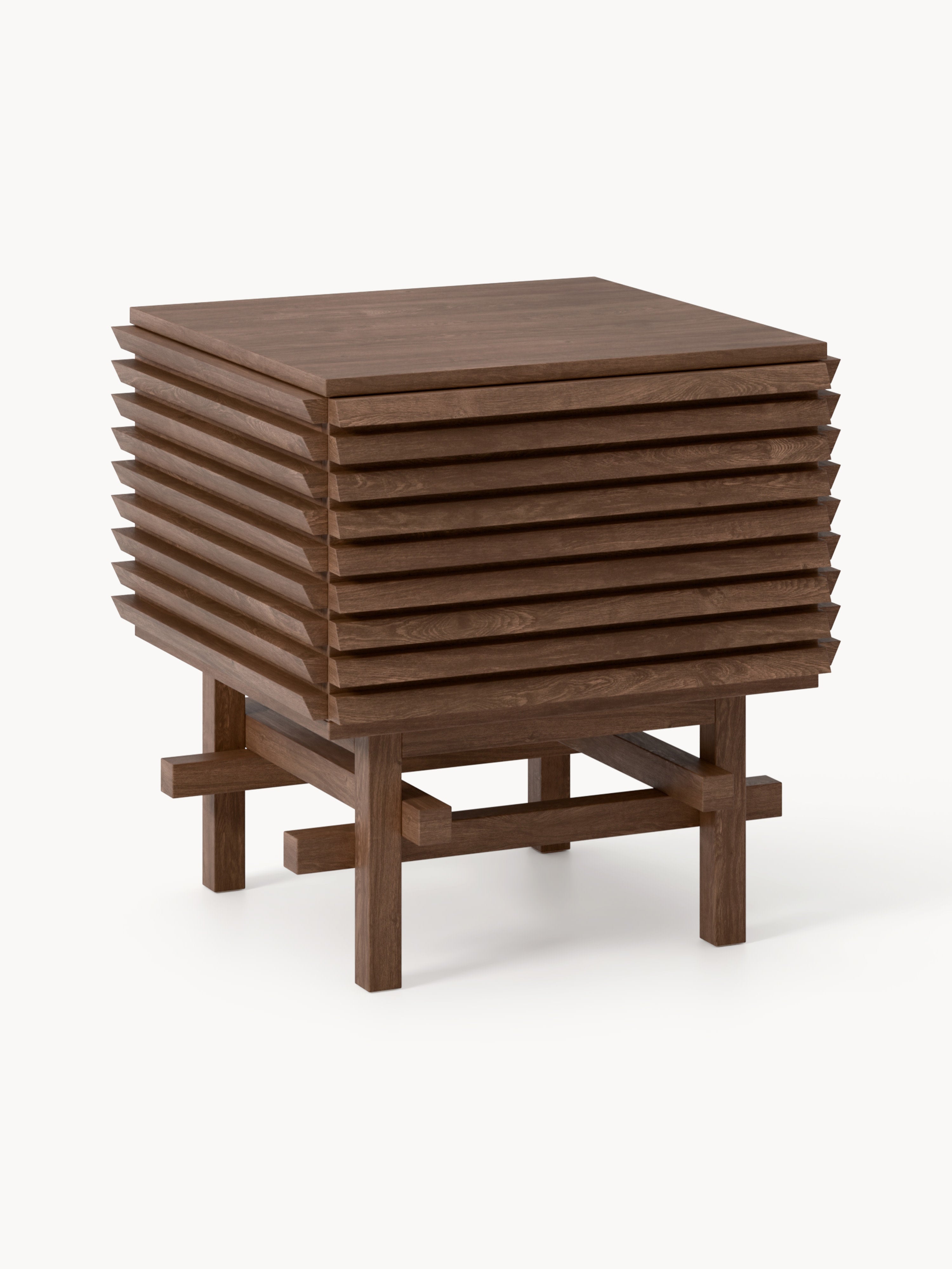 Gallery image 1 - Oak Wood Bedside Table Pierce