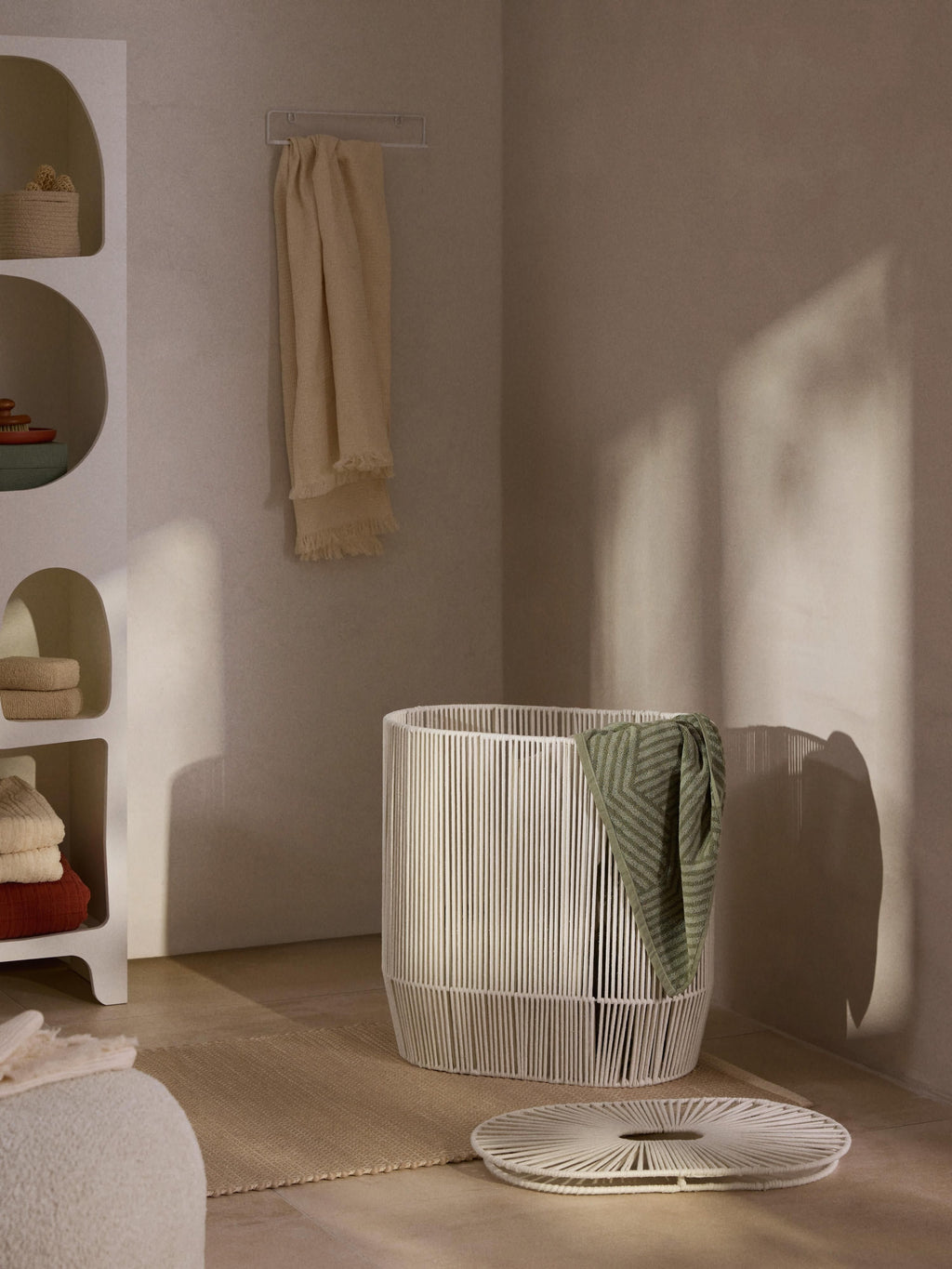 Gabe Handwoven Double Laundry Basket in Rope