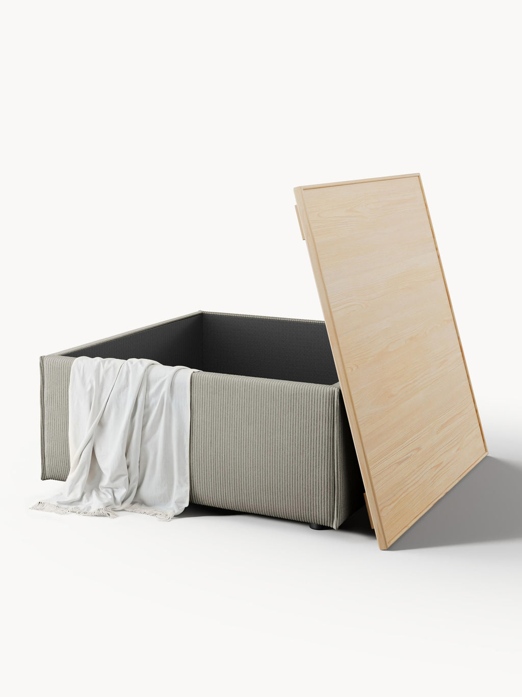 Lennon Corduroy Ottoman with Storage