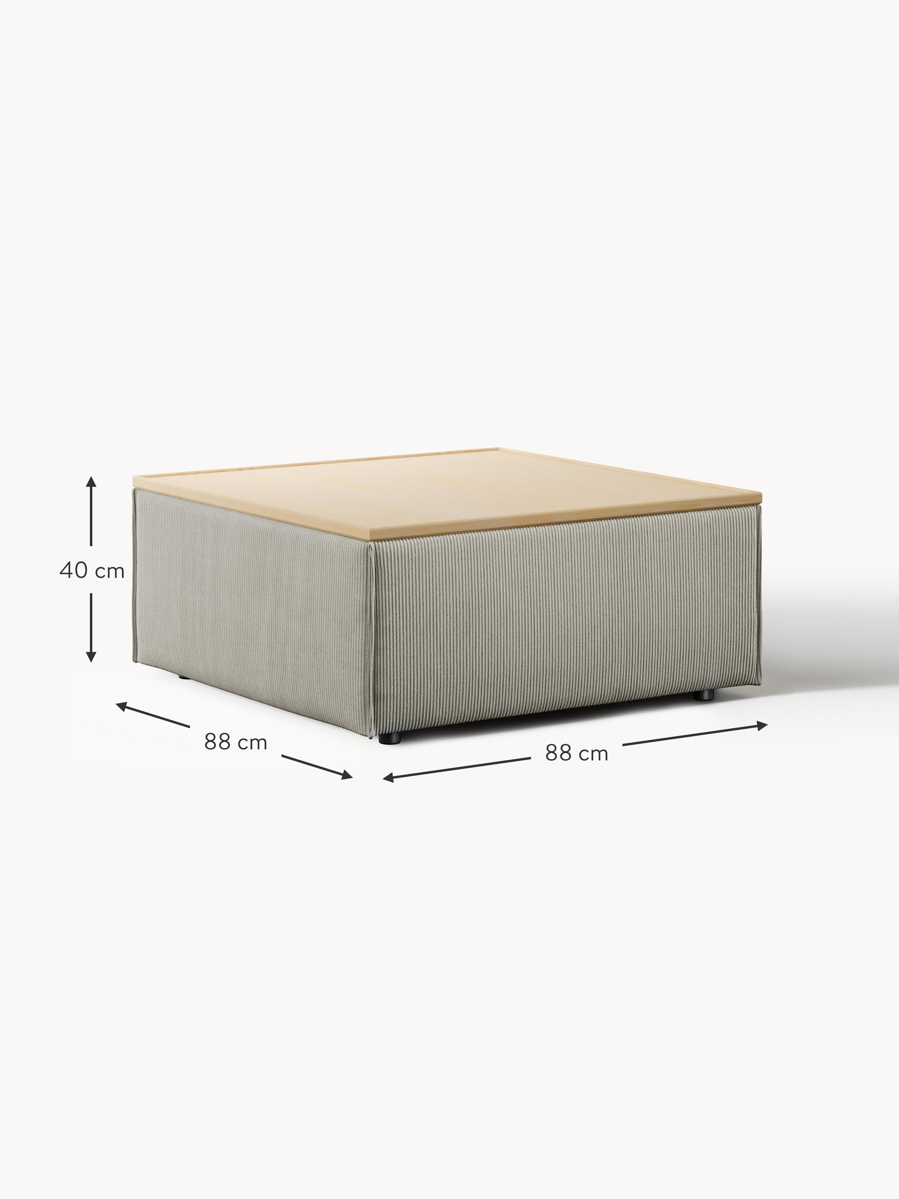Lennon Corduroy Ottoman with Storage