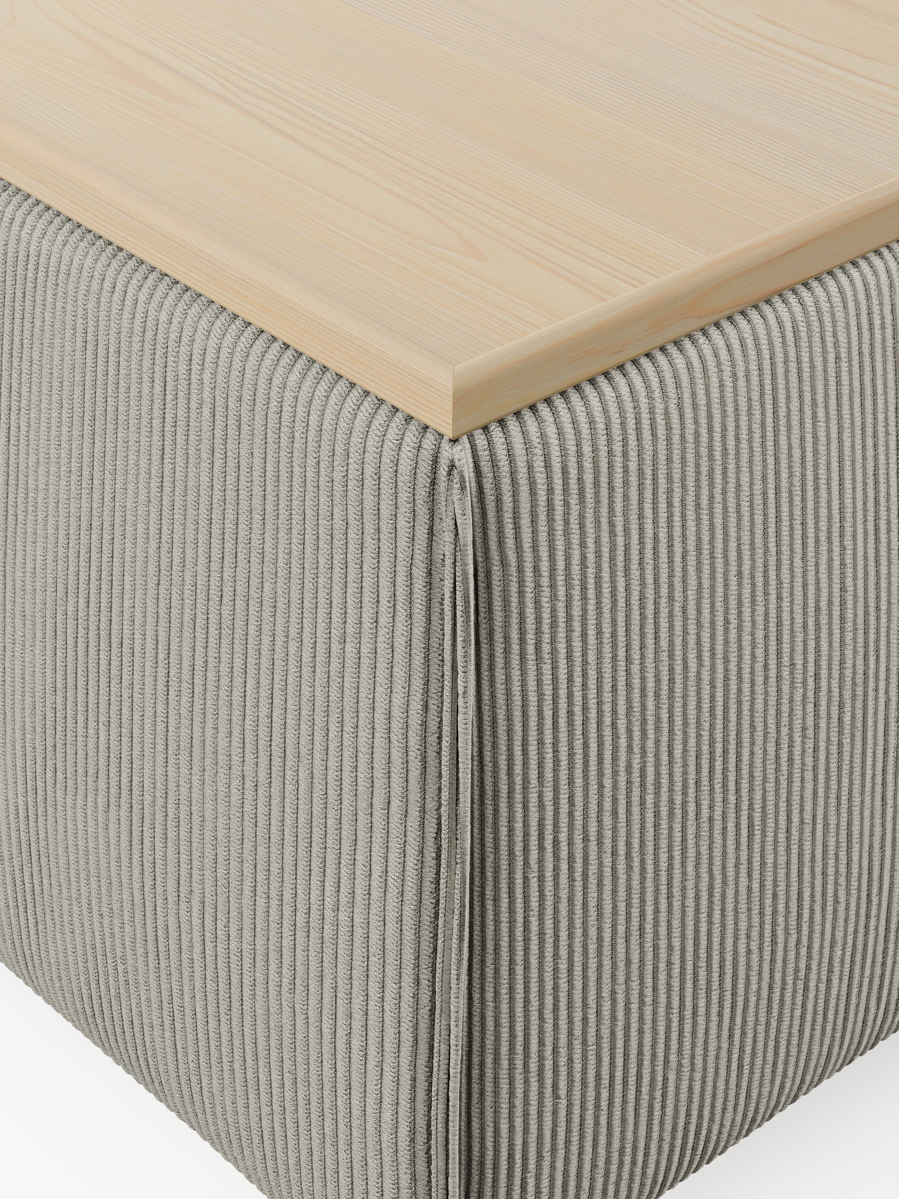 Lennon Corduroy Ottoman with Storage