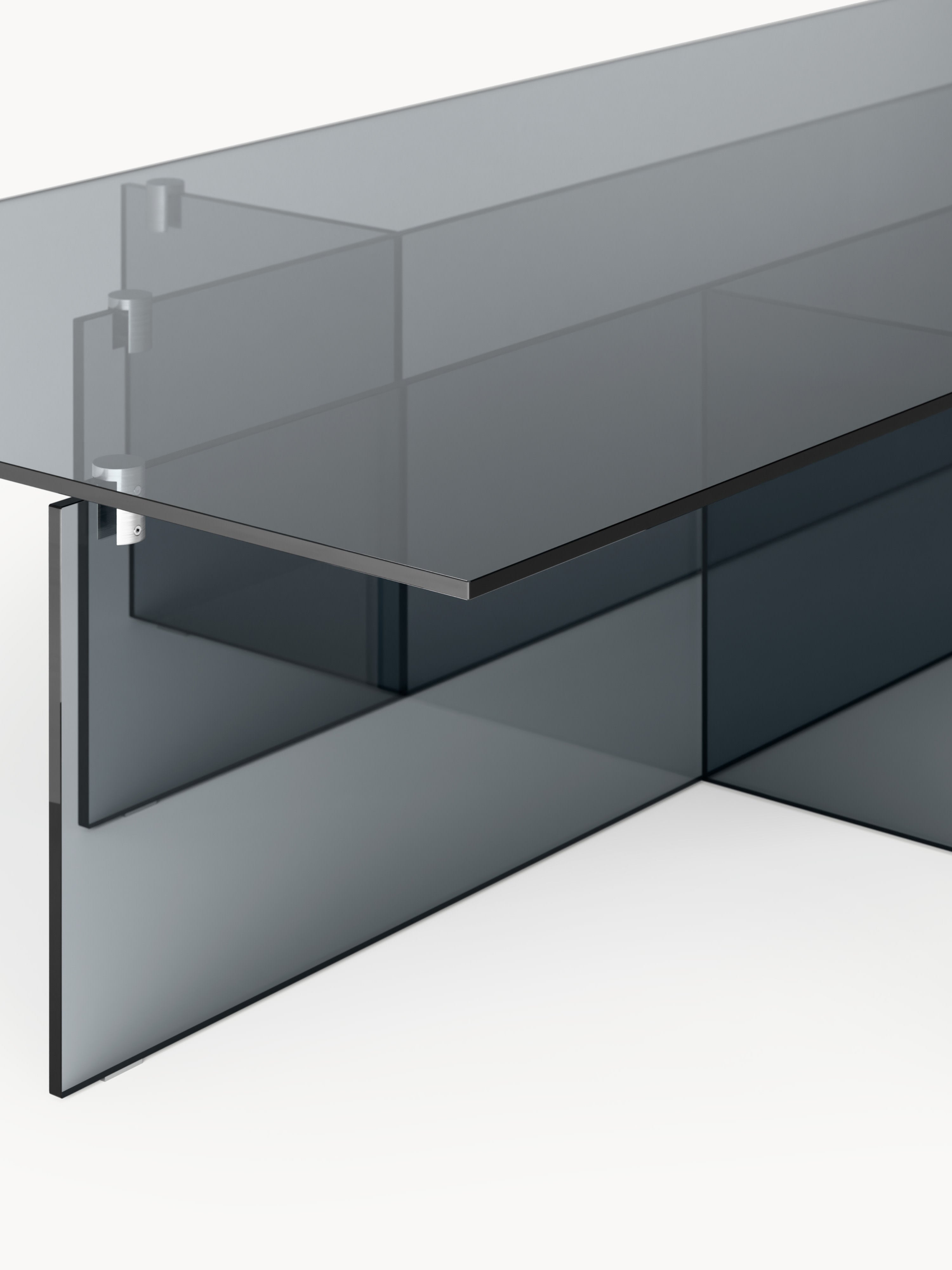 Anouk Large Glass Coffee Table, W 160 cm