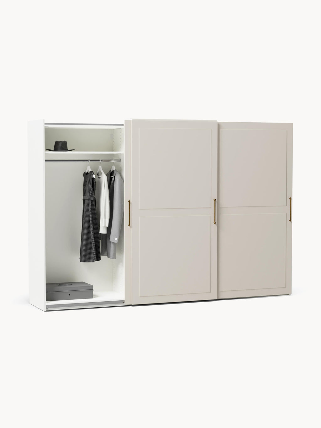 Charlotte Modular Sliding Door Wardrobe, 300 cm Wide, in various sizes
