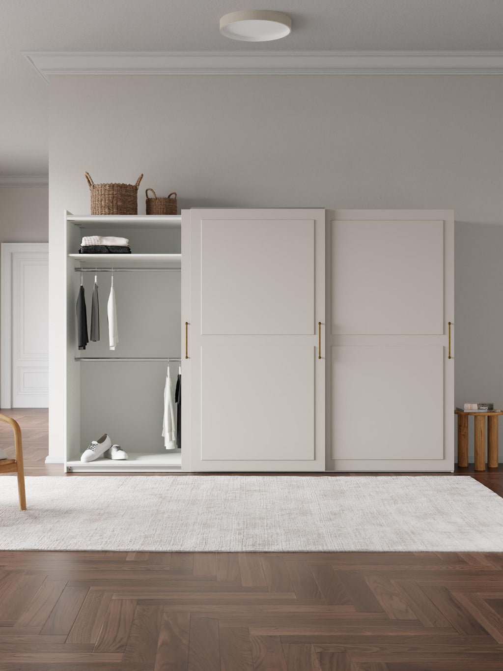 Charlotte Modular Sliding Door Wardrobe, 300 cm Wide, in various sizes