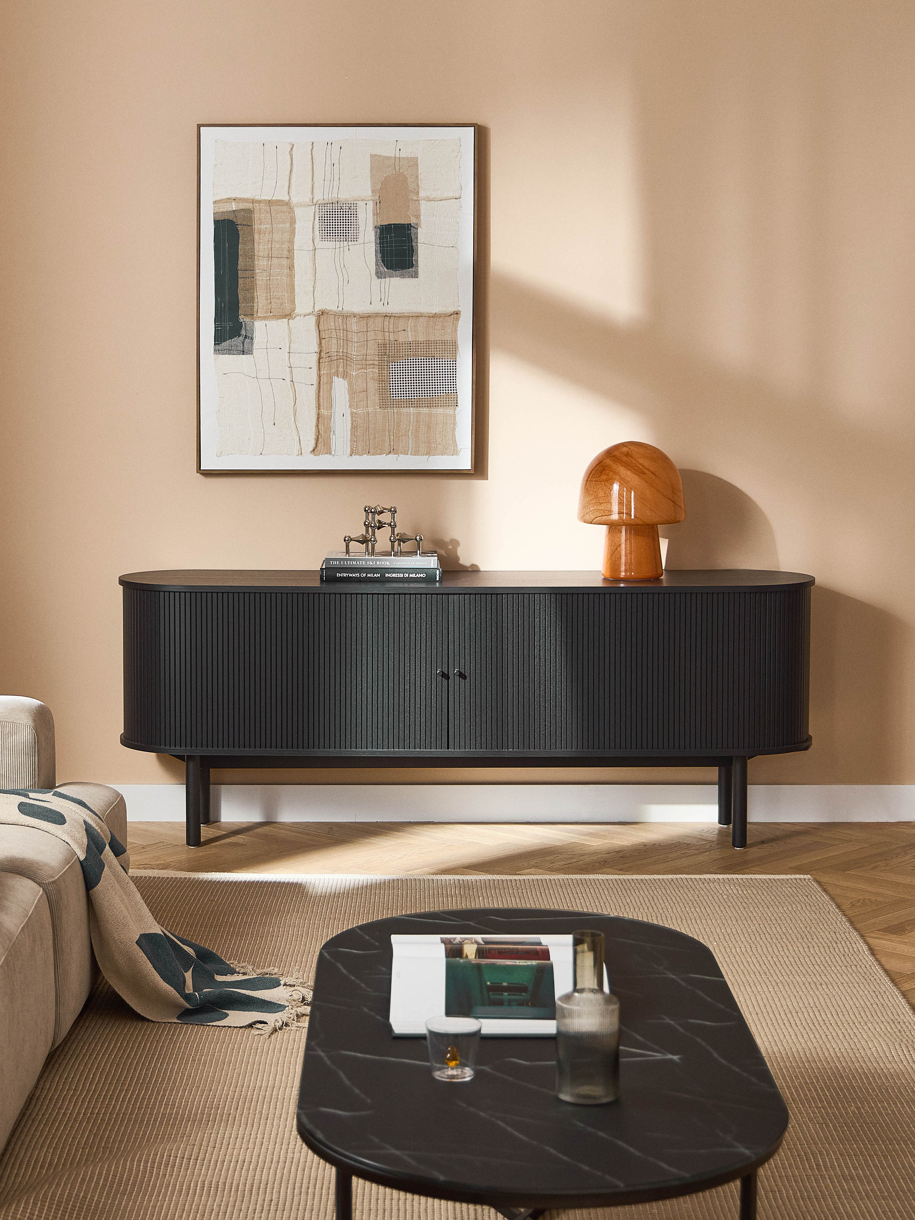 Calary XL Sideboard with Fluted Front