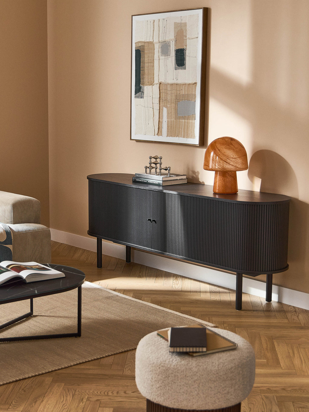 Calary XL Sideboard with Fluted Front