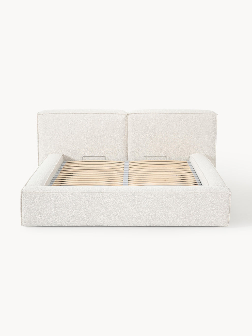 Lennon Upholstered Bouclé Bed with Storage Space