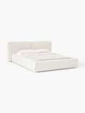 Gallery image 1 - Upholstered Bouclé Bed Lennon with Storage Space