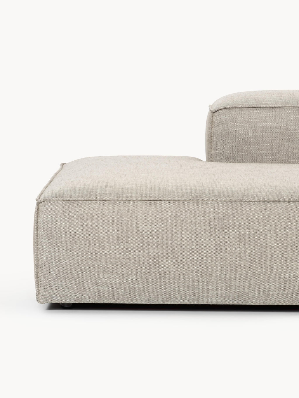 Lennon XL Linen Blend Modular Ottoman