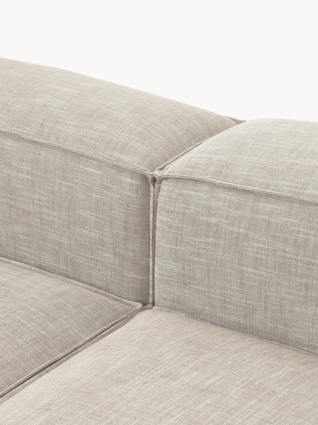 Lennon XL Linen Blend Modular Ottoman