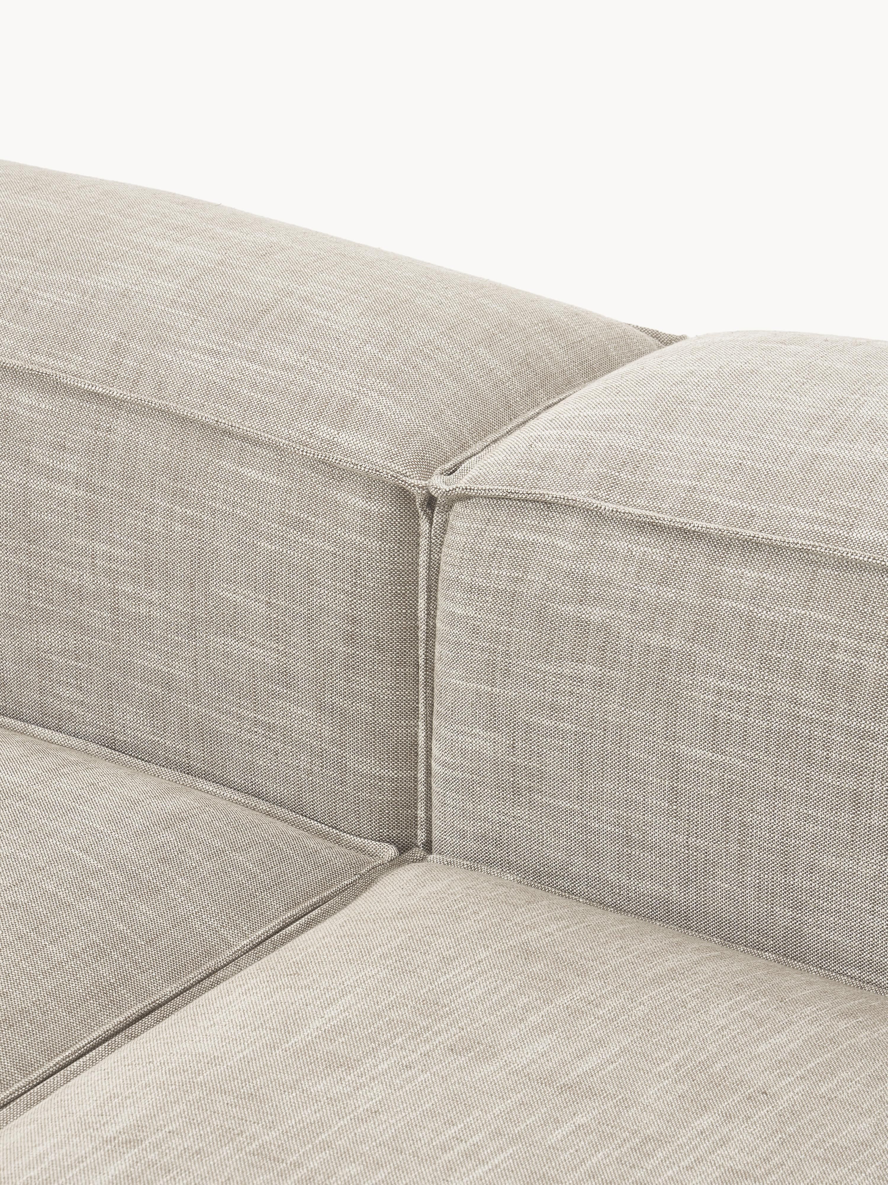 Lennon XL Linen Blend Modular Ottoman