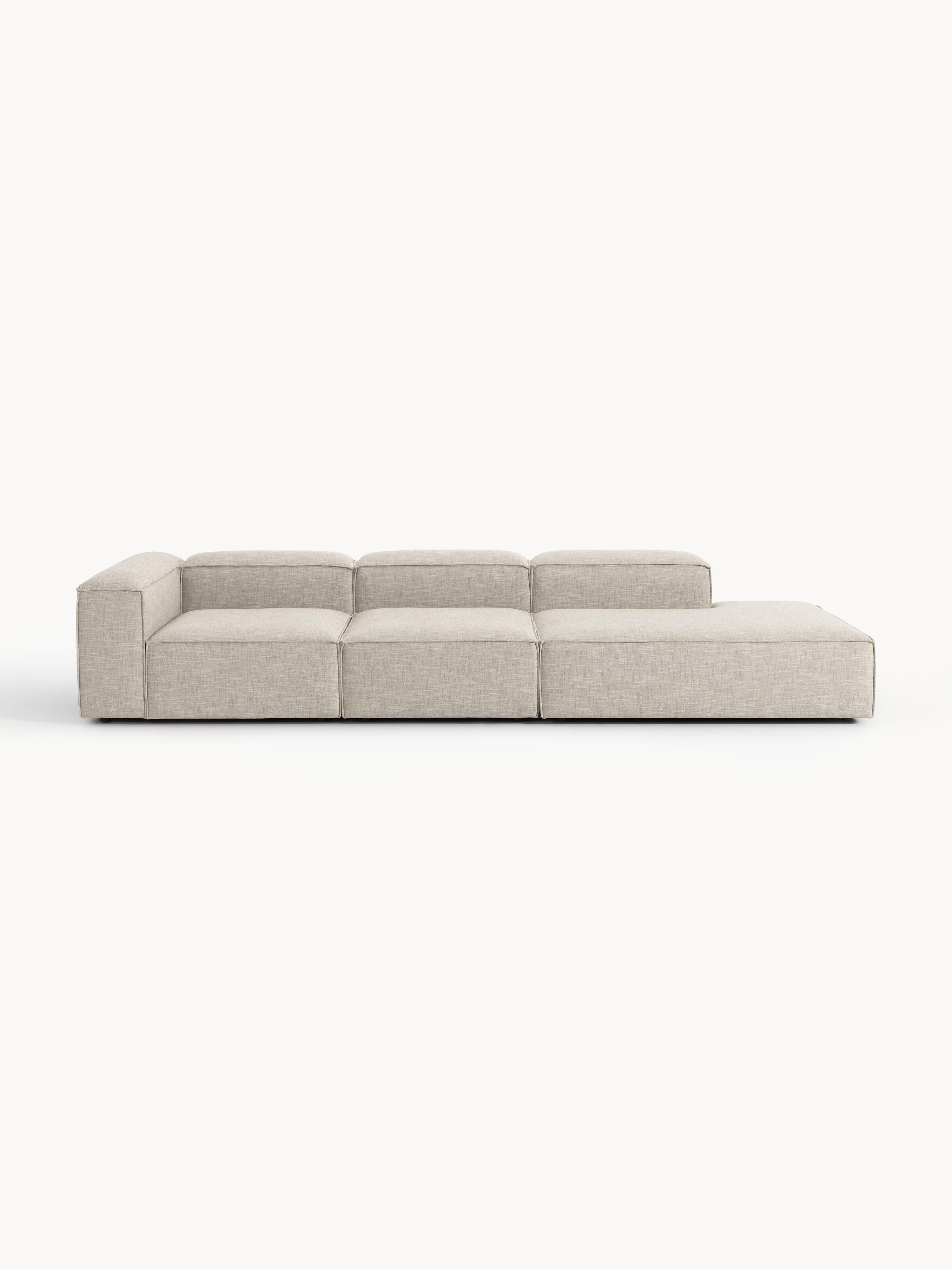 Lennon XL Linen Blend Modular Ottoman