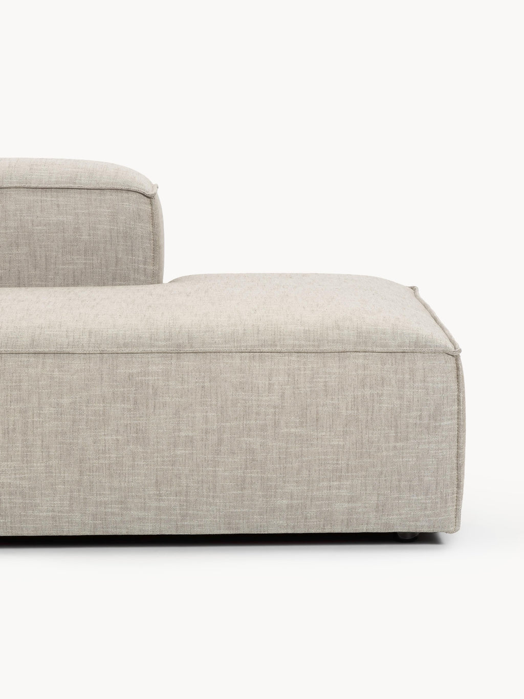 Lennon XL Linen Blend Modular Ottoman
