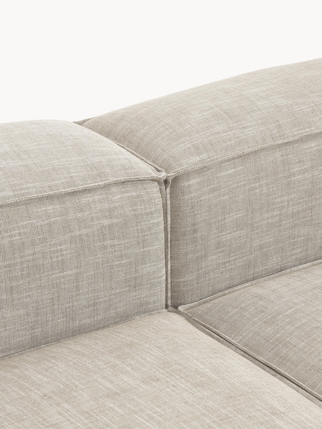 Lennon XL Linen Blend Modular Ottoman