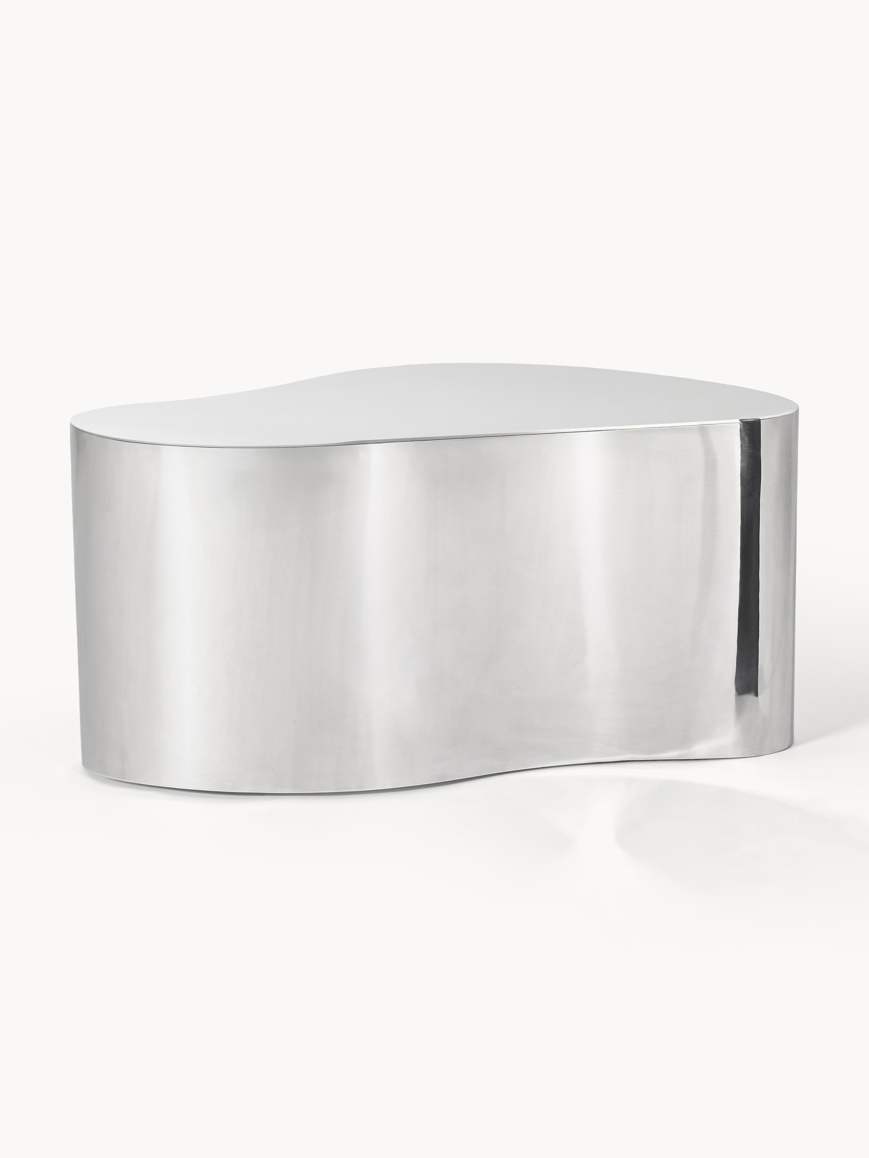 Dale Metal Coffee Tables in Organic Shape, Set of 2