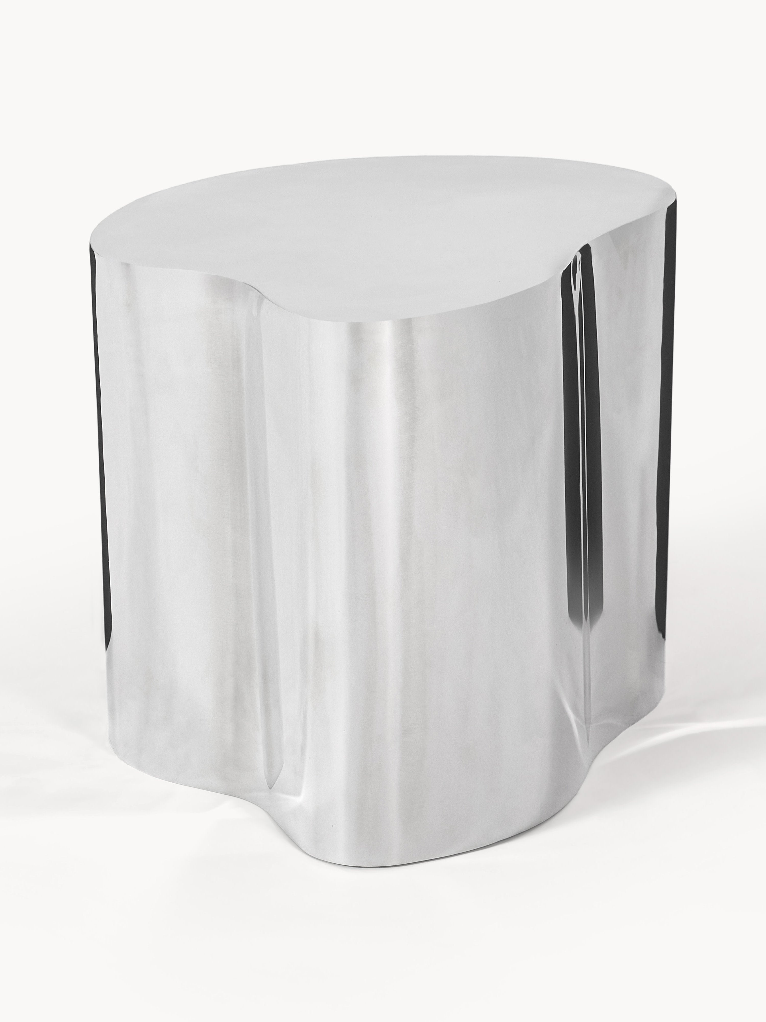 Dale Metal Coffee Tables in Organic Shape, Set of 2