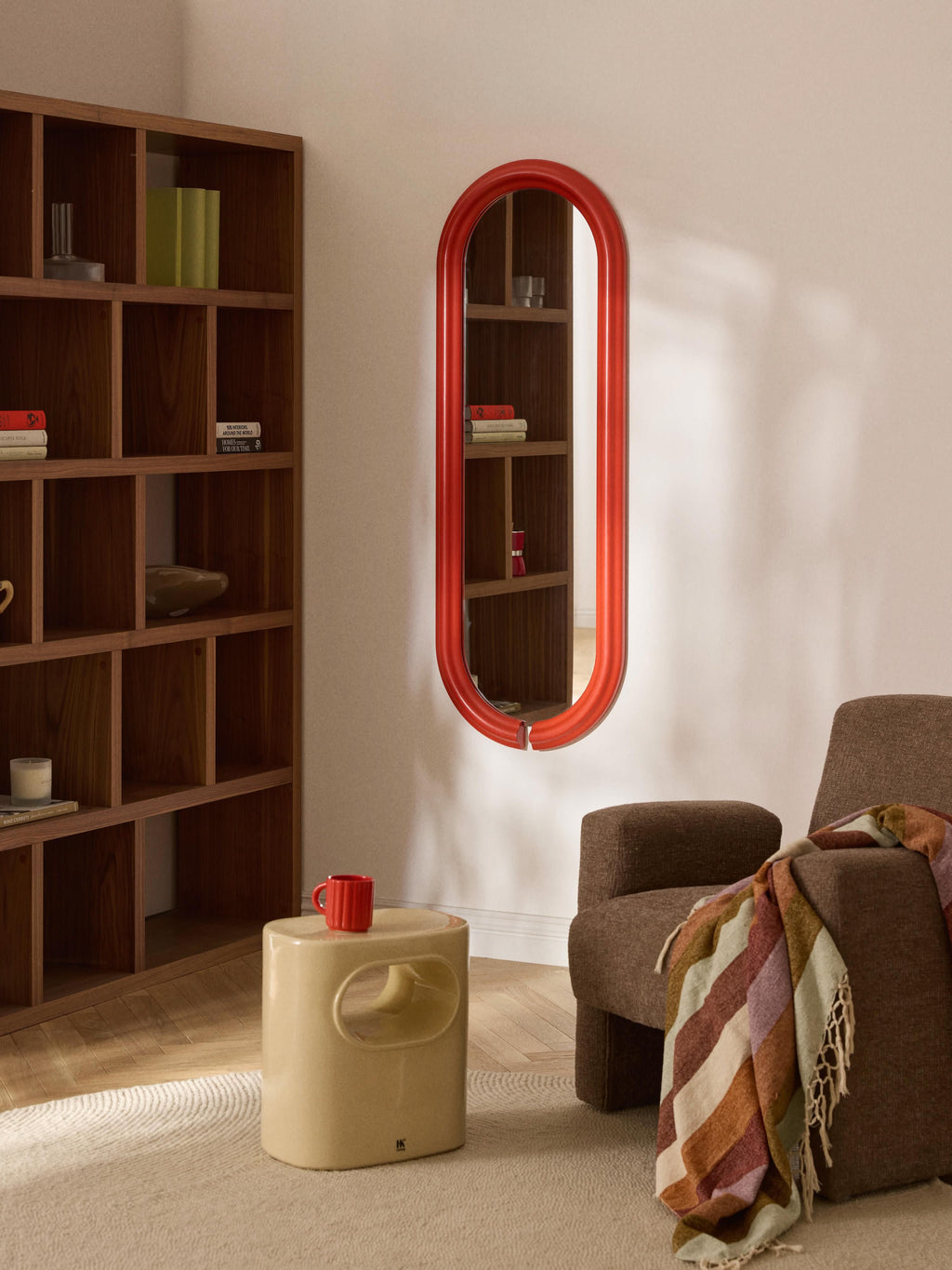 Mael Oval Full-Length Wall Mirror