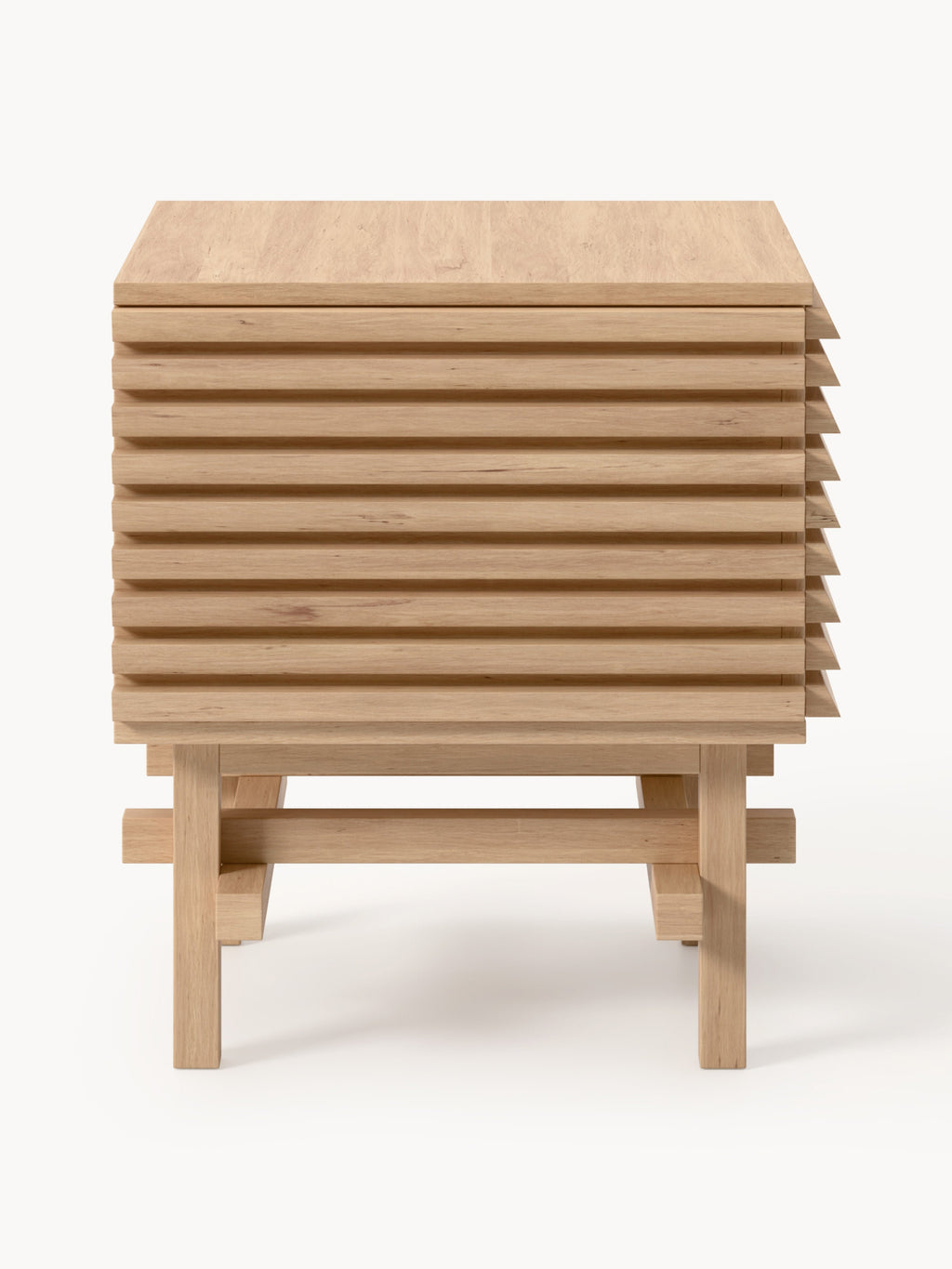 Pierce Oak Wood Bedside Table