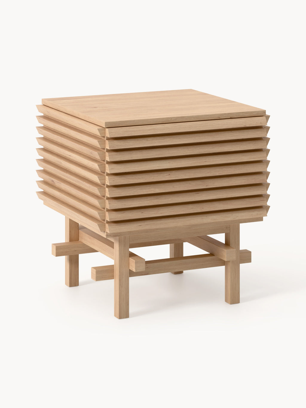 Gallery image 1 - Oak Wood Bedside Table Pierce